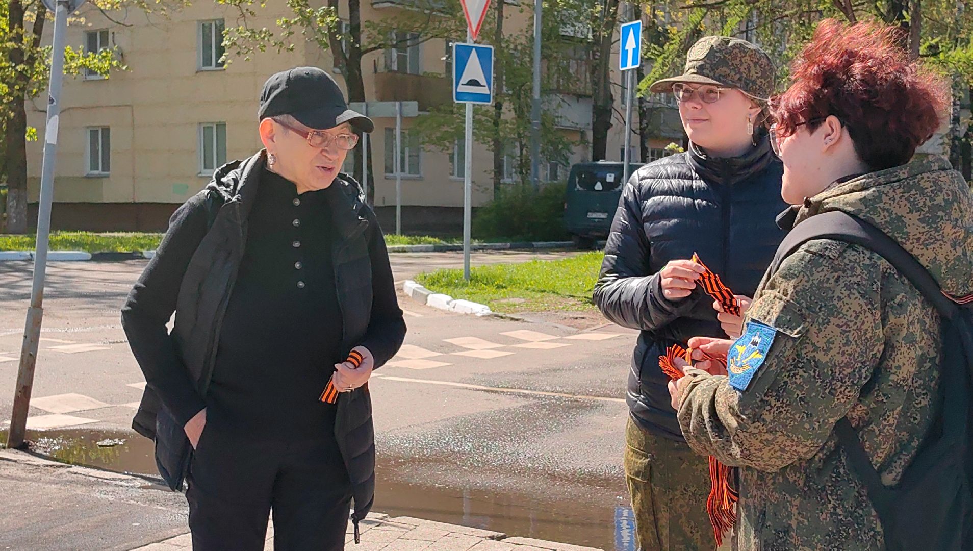 георгиевская ленточка, вов, память, жители,