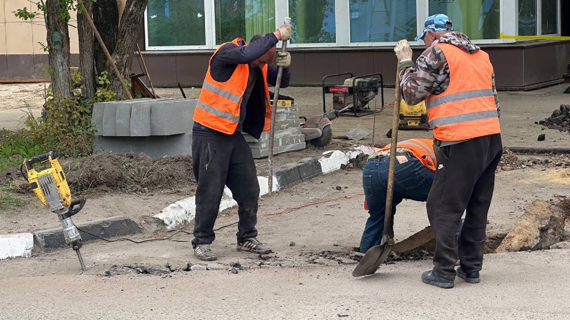 дорожные работы, домодедово,