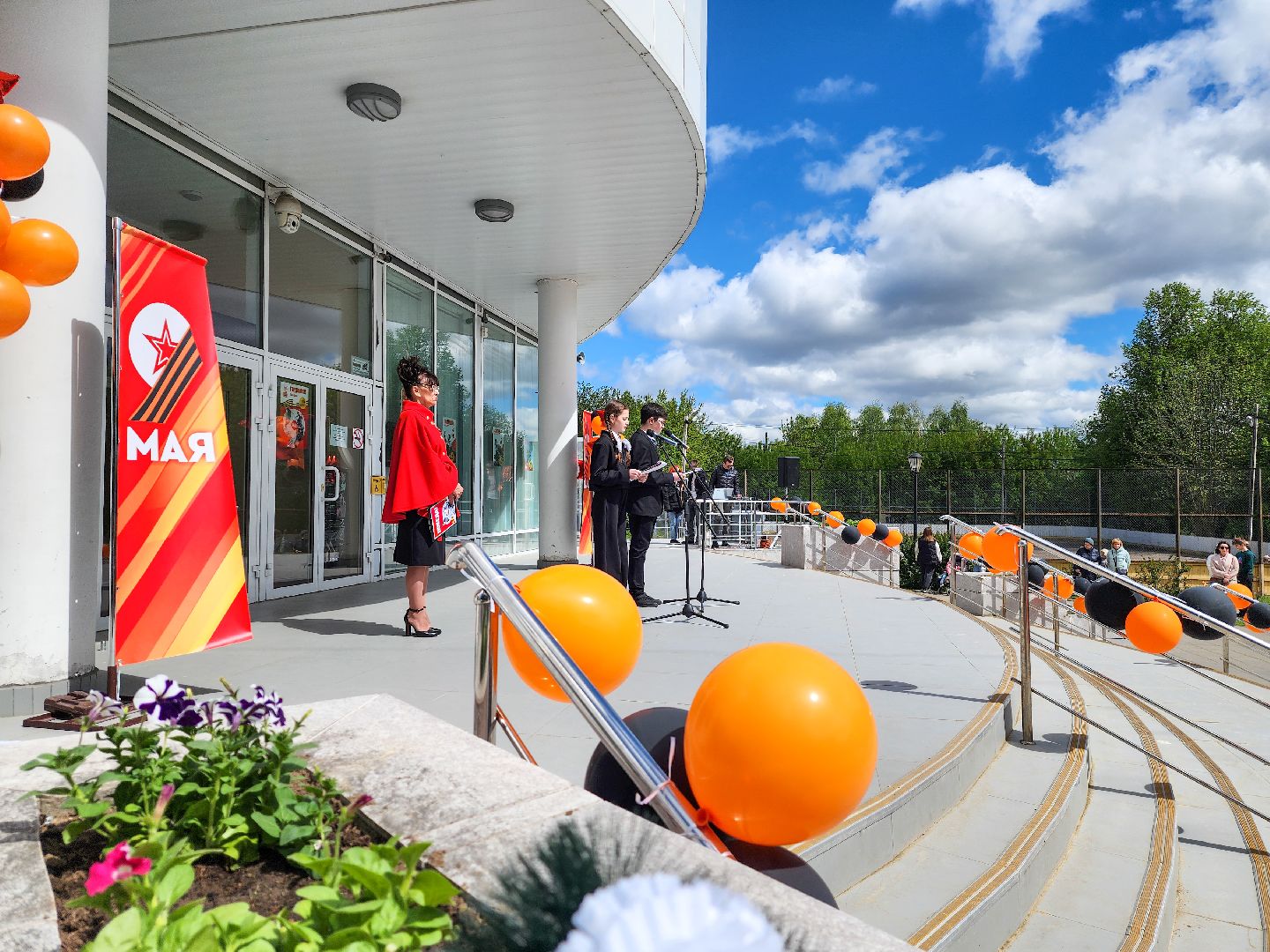 Подольск, Поселок Быково, Митинг, Возложение цветов,