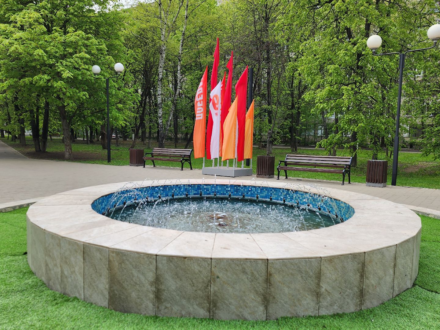 королёв, благоустройство в королеве ко дню победы , центральный сквер в юбилейном,