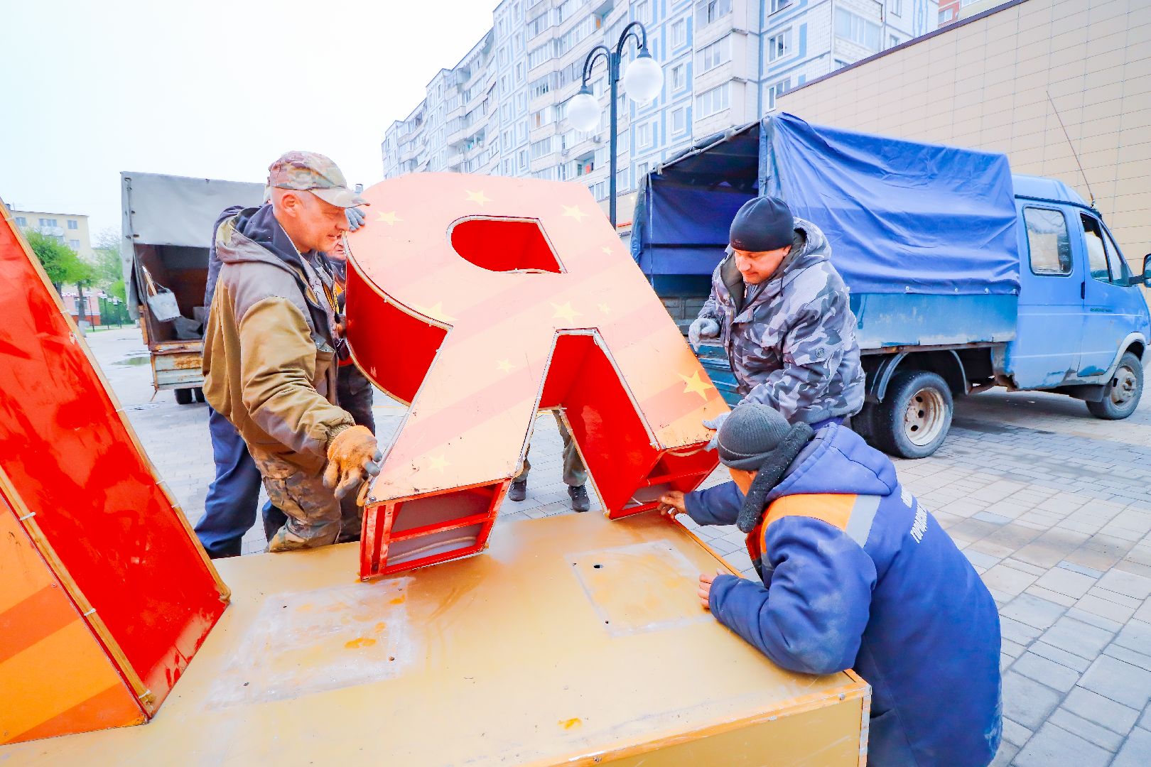 клин, благоустройство, день победы, украшение города,