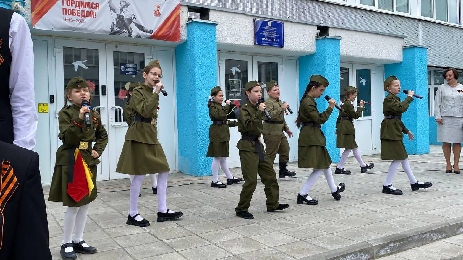 лыткарино, общество, митинги к 9 мая, день победы, 9 мая день победы, моу сош 2 лыткарино, моу гимназия 7 лыткарино, 80-летие великой победы,