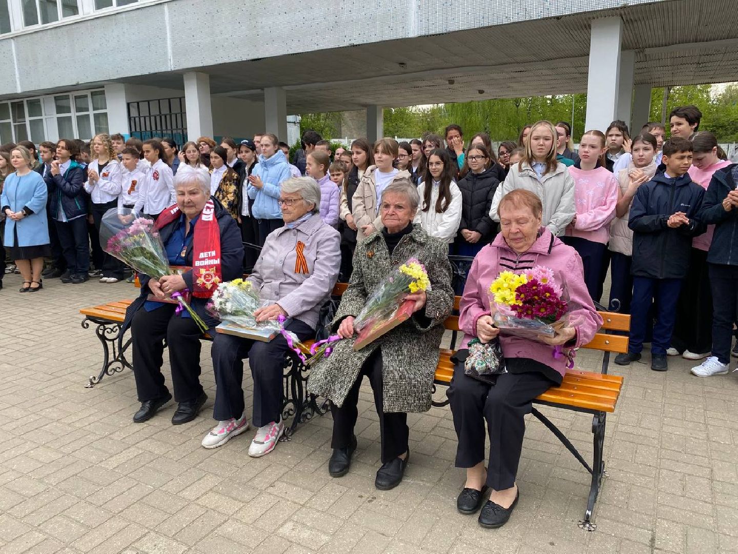 лыткарино, общество, митинги к 9 мая, день победы, 9 мая день победы, моу сош 2 лыткарино, моу гимназия 7 лыткарино, 80-летие великой победы,