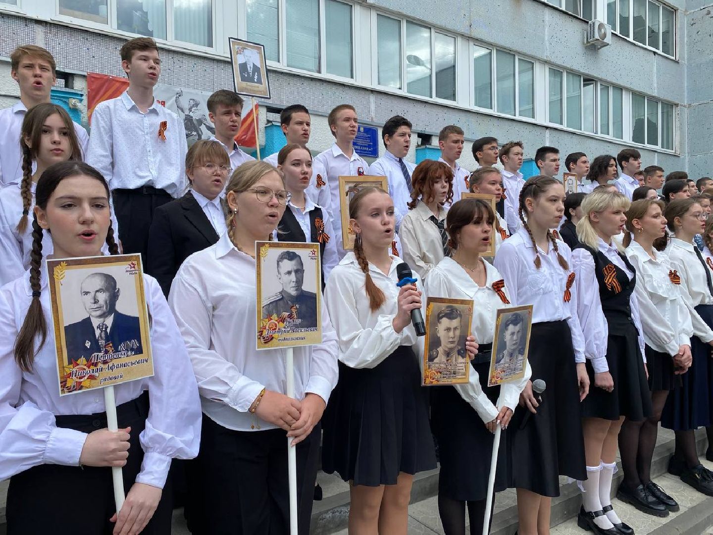 лыткарино, общество, митинги к 9 мая, день победы, 9 мая день победы, моу сош 2 лыткарино, моу гимназия 7 лыткарино, 80-летие великой победы,