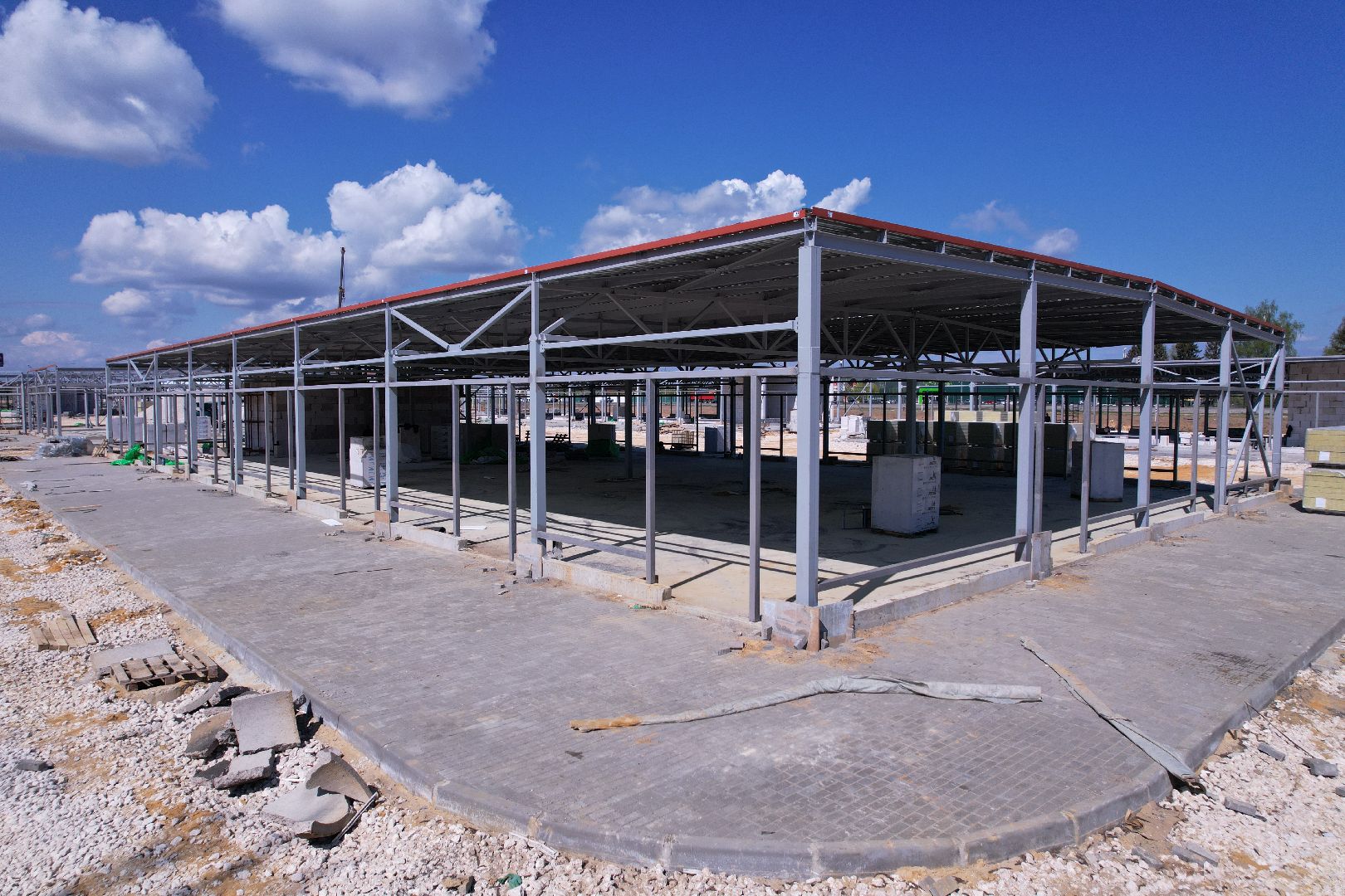 видео с коптера, рыночный комплекс в бронницах,