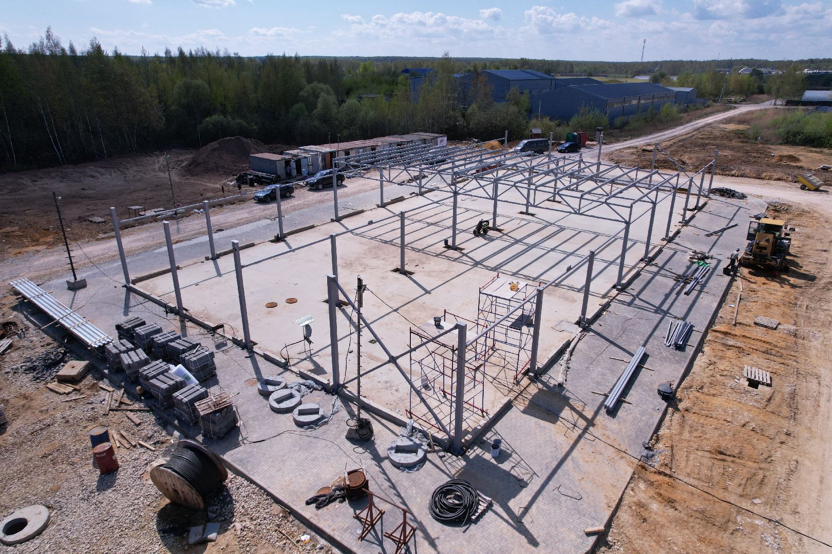 видео с коптера, рыночный комплекс в бронницах,