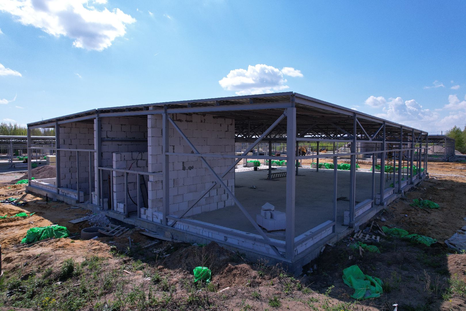 видео с коптера, рыночный комплекс в бронницах,