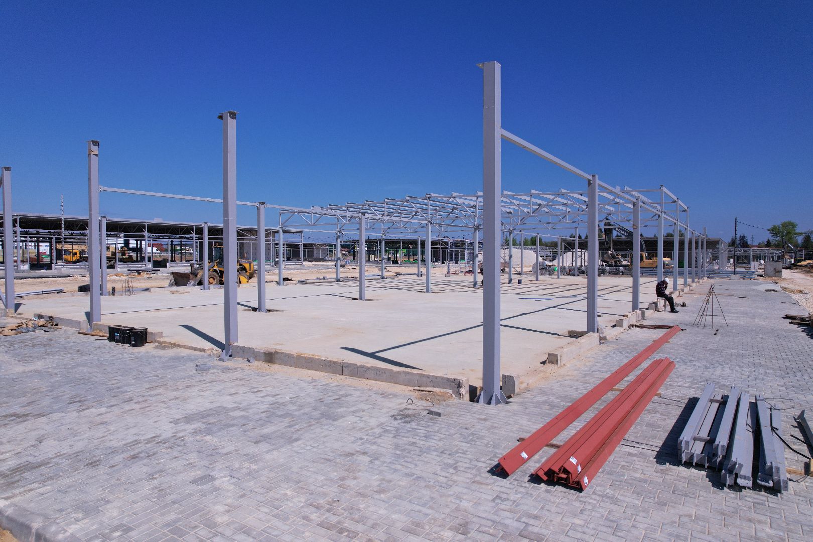 видео с коптера, рыночный комплекс в бронницах,