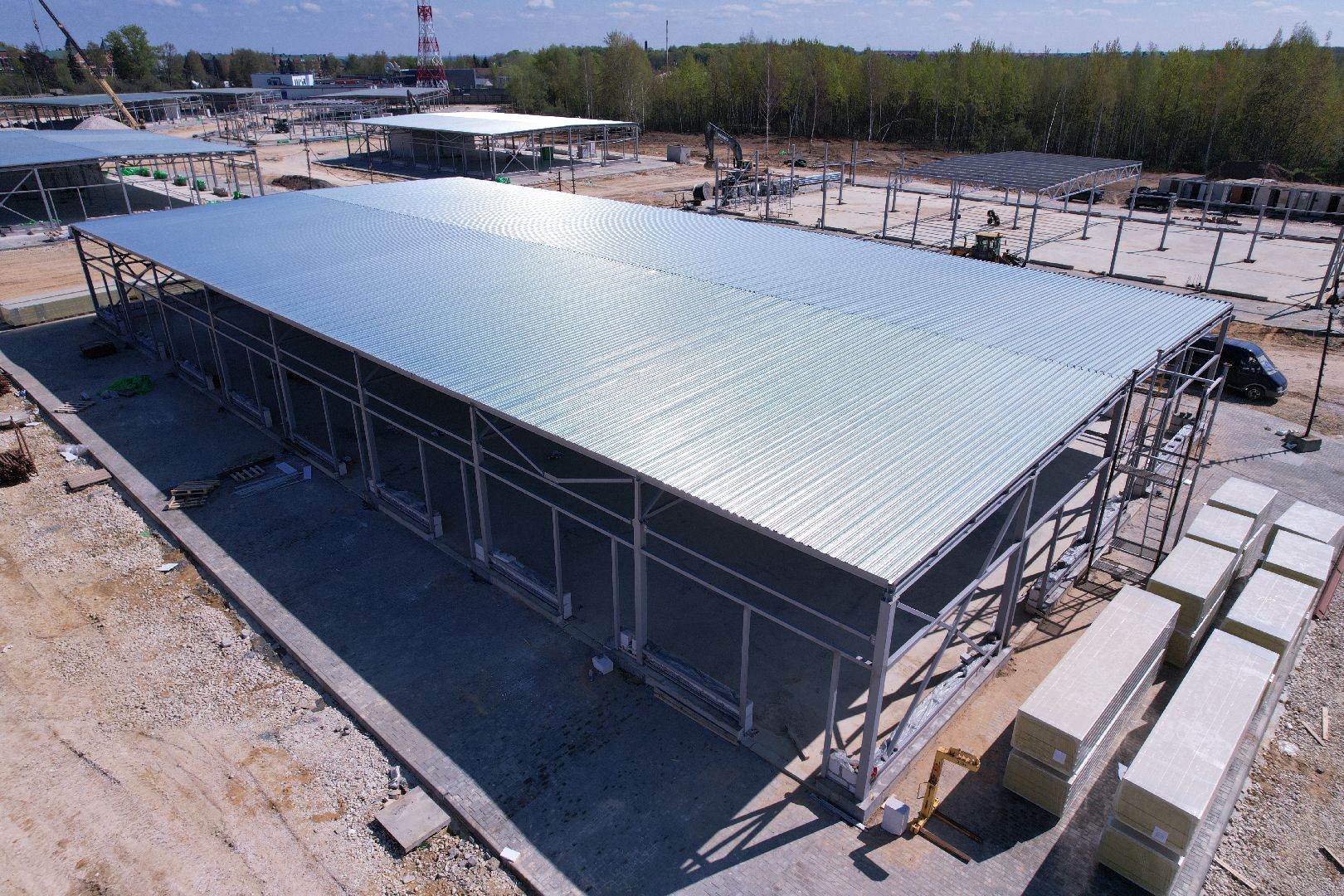 видео с коптера, рыночный комплекс в бронницах,