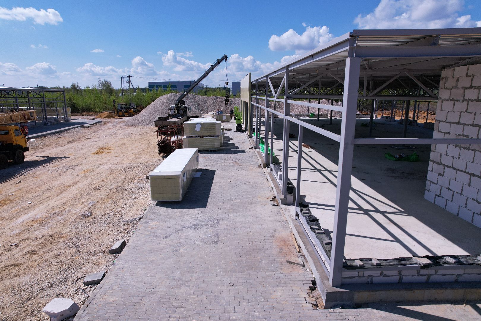 видео с коптера, рыночный комплекс в бронницах,