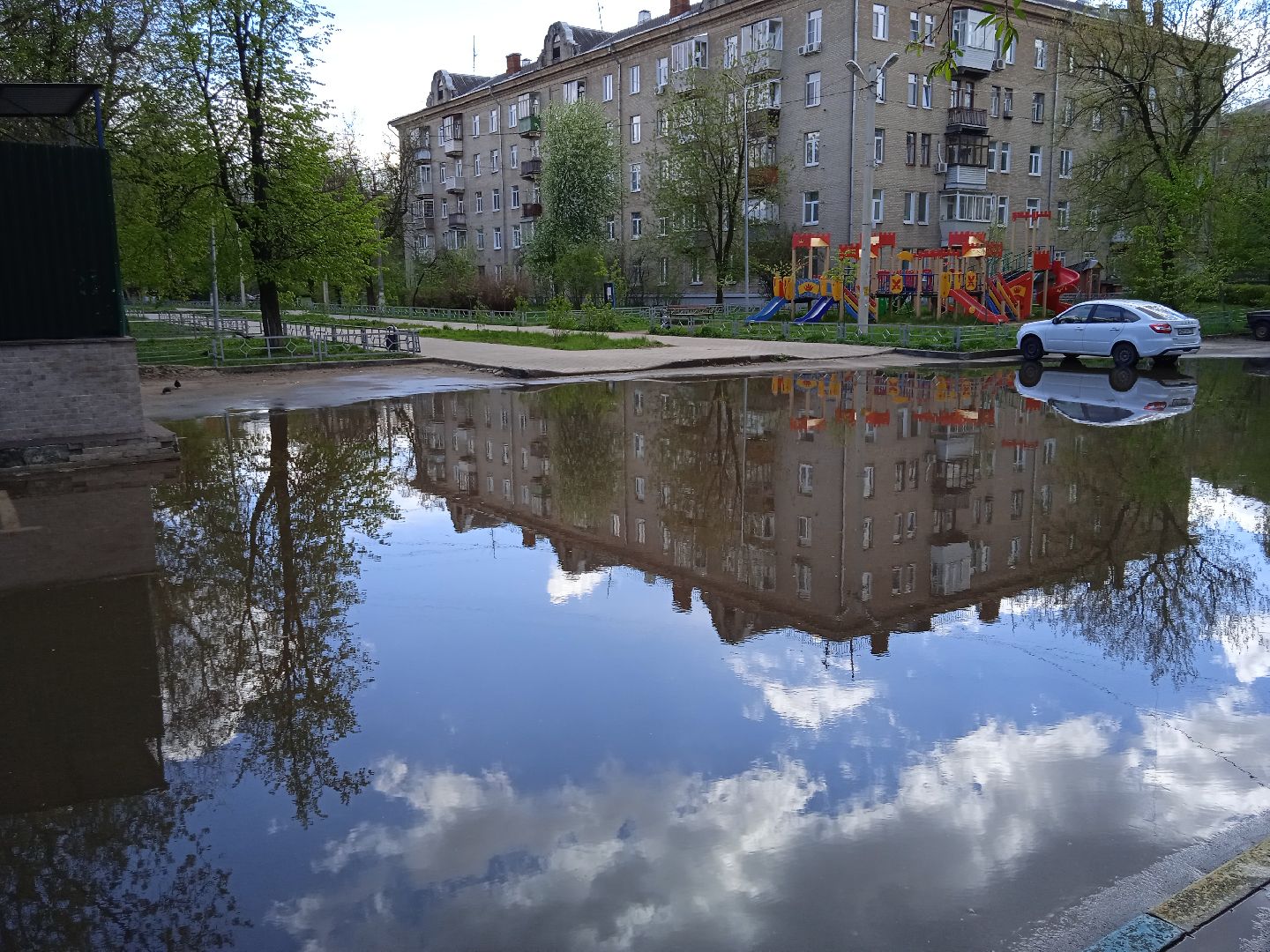подтопление, лужа, ливневая, канализация