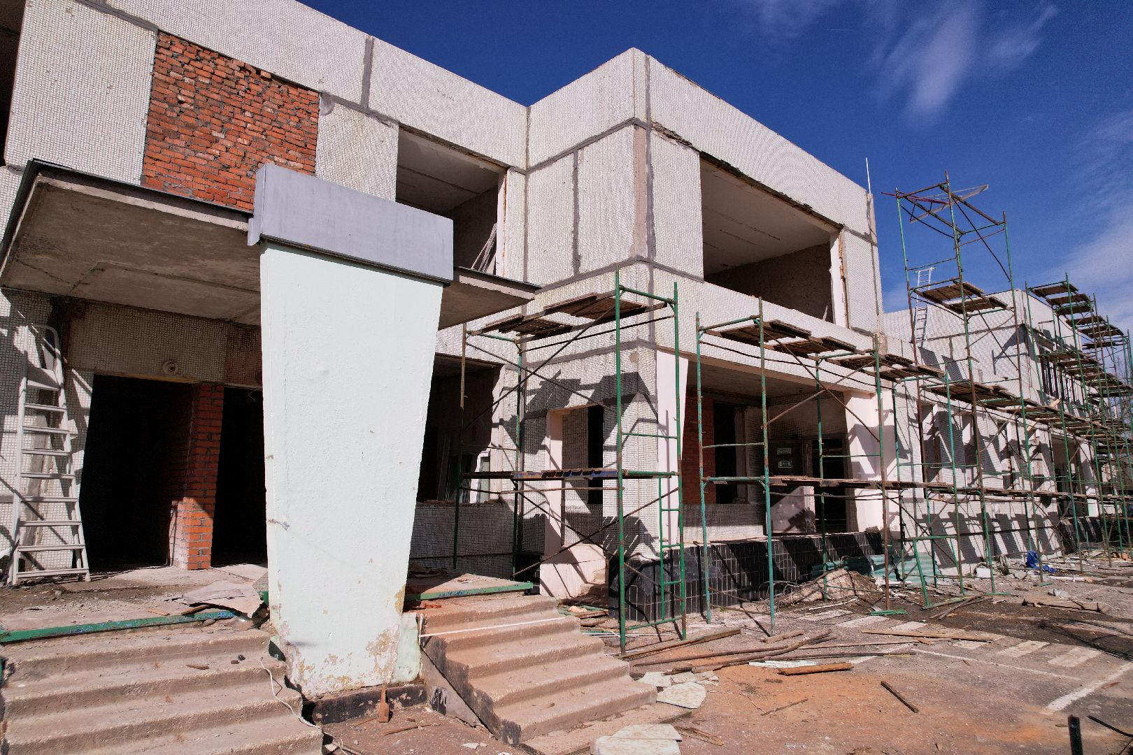 видео с коптера, детский сад улыбка, ремонт детского сада серпухов,