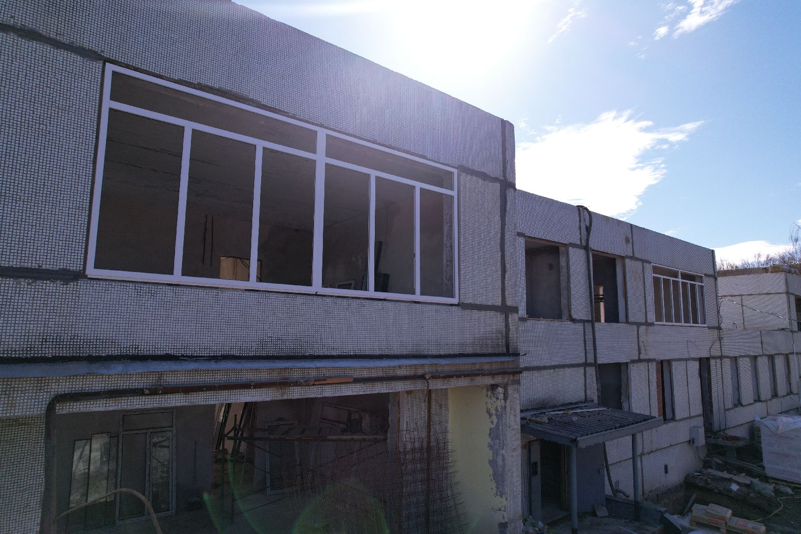 видео с коптера, детский сад улыбка, ремонт детского сада серпухов,