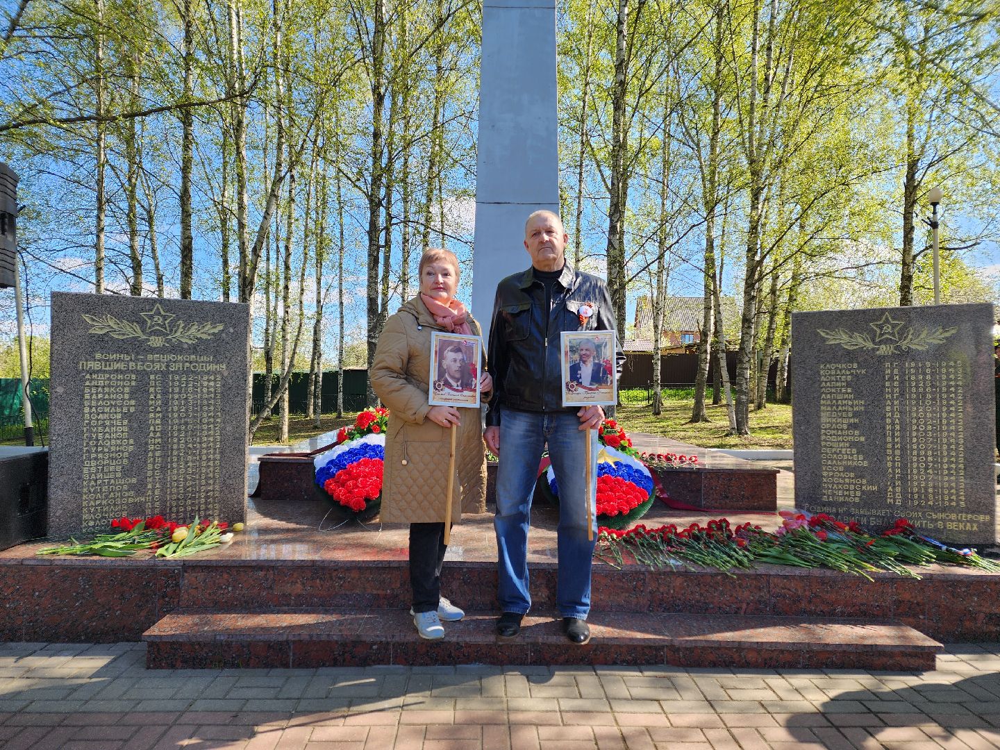 Чехов , микрорайон Венюково , обелиск, мемориал, возложение цветов , День Победы , возложение венков, торжественная церемония,