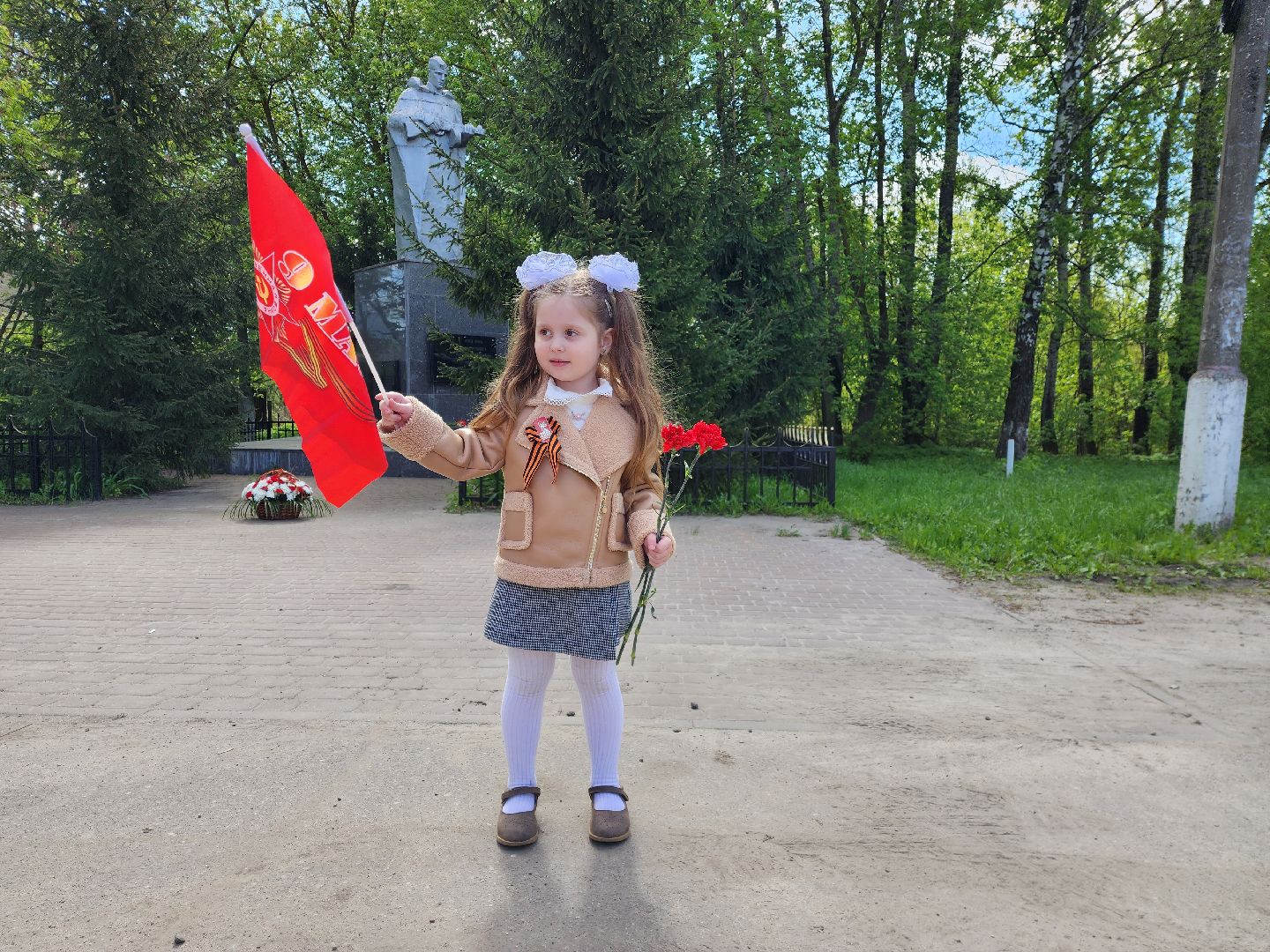 раменское, 9 мая, возложение цветов к мемориалу в сафоново,