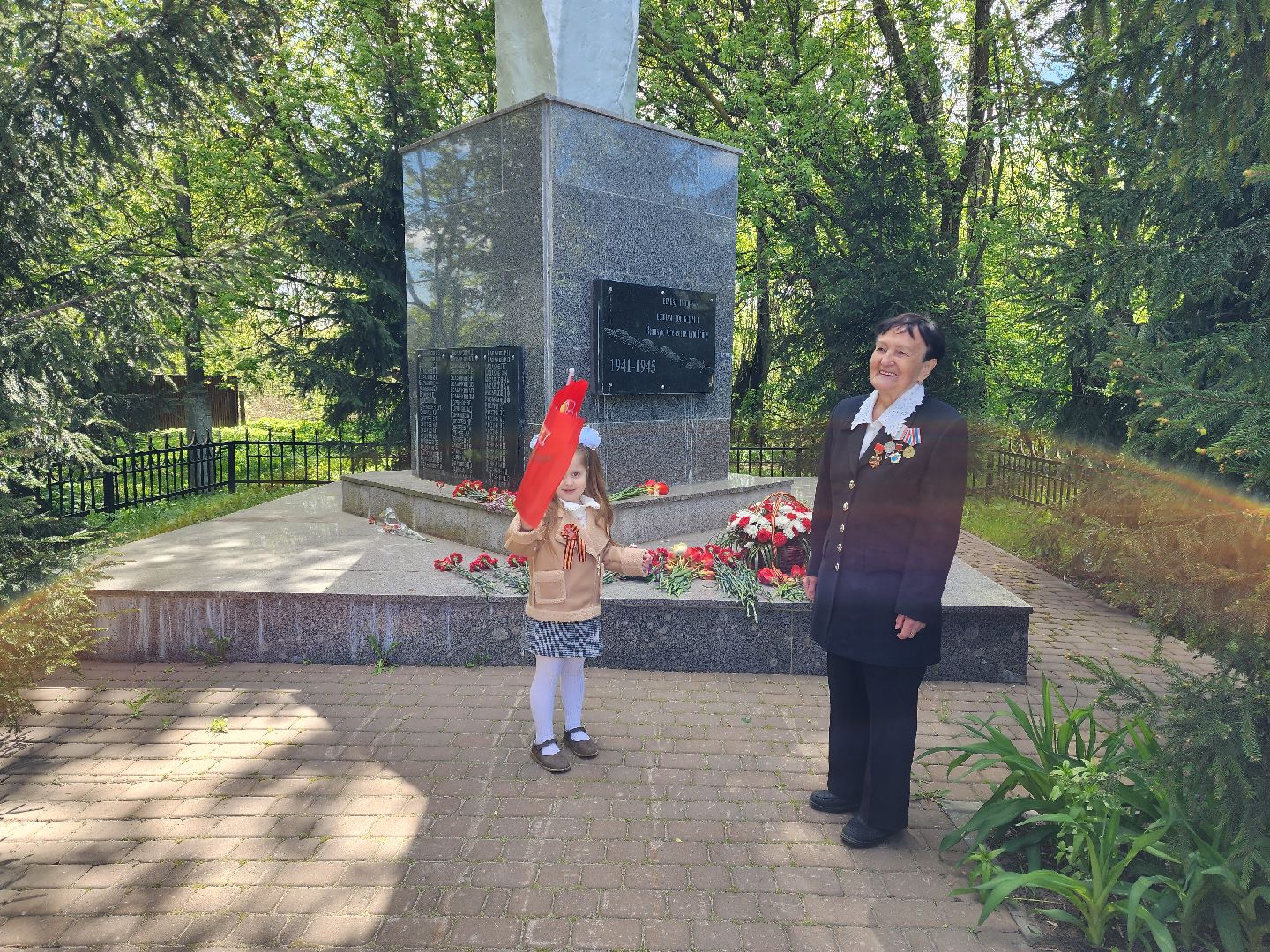 раменское, 9 мая, возложение цветов к мемориалу в сафоново,