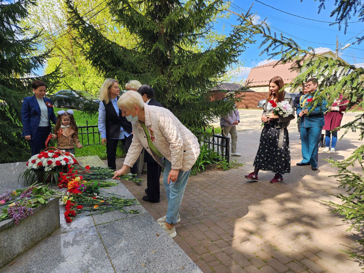раменское, 9 мая, возложение цветов к мемориалу в сафоново,