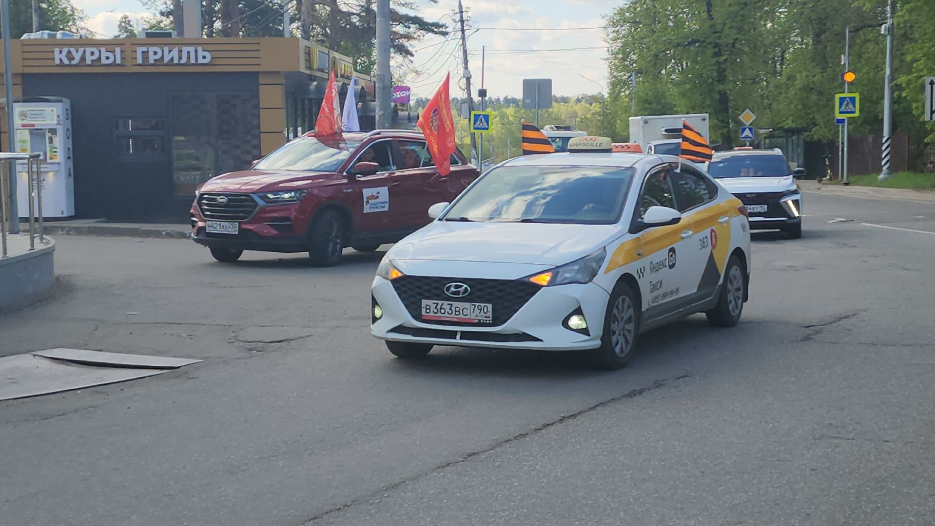 пушкино, автопробег, день победы, автолюбители, автопробег победы,