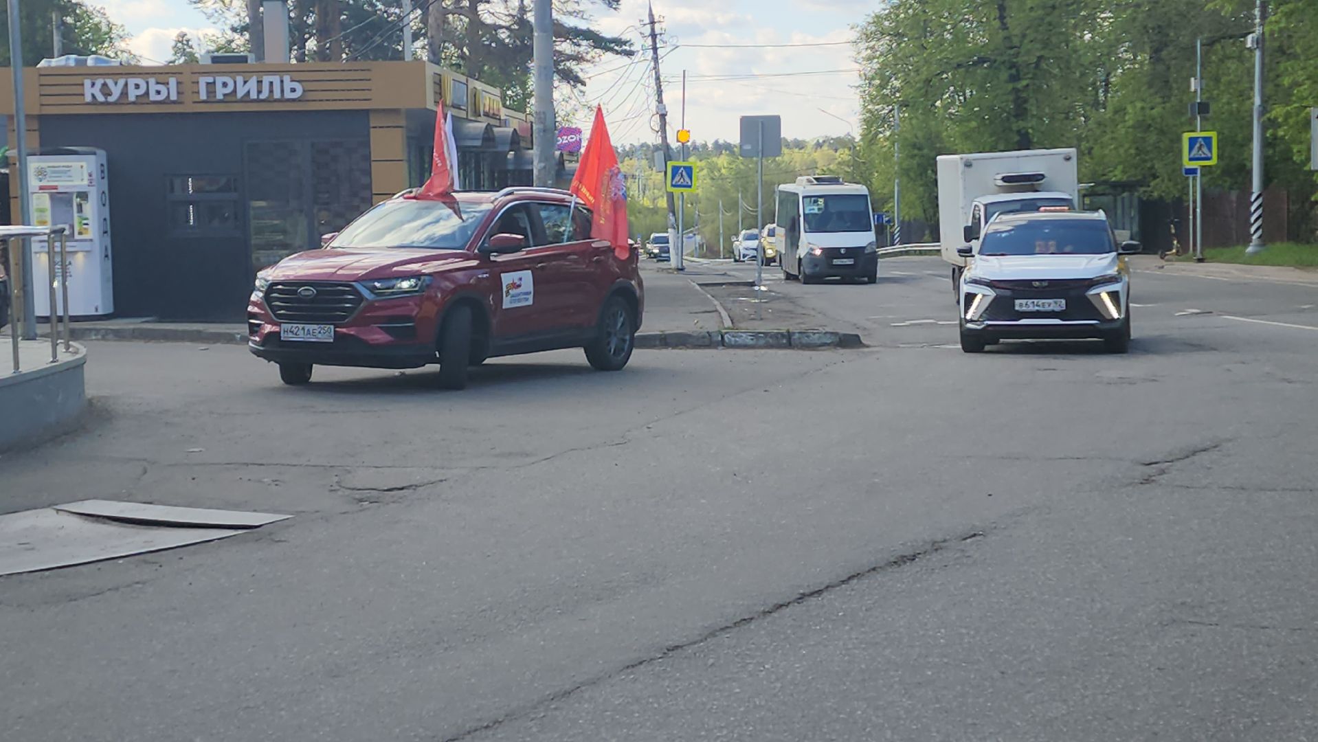 пушкино, автопробег, день победы, автолюбители, автопробег победы,