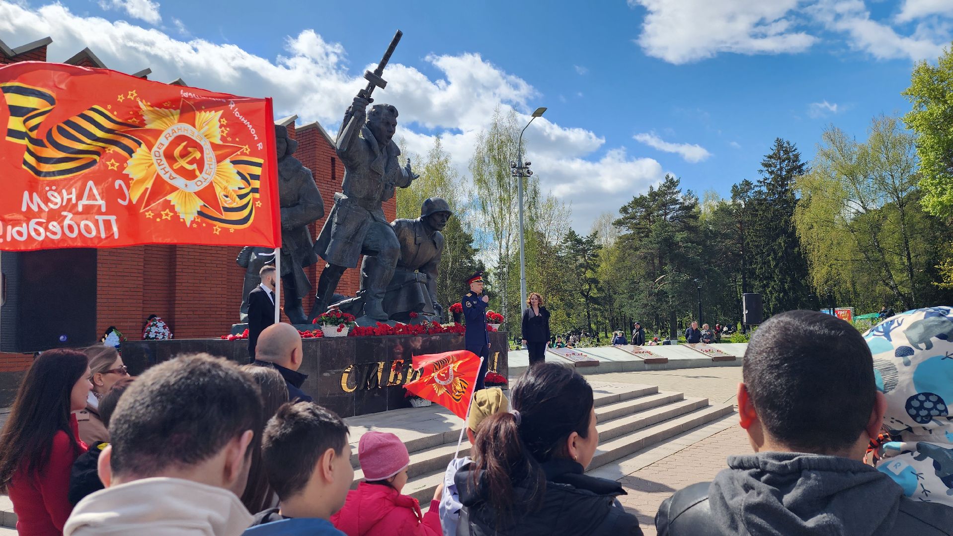 истра, митинг к 9 мая, снегири,