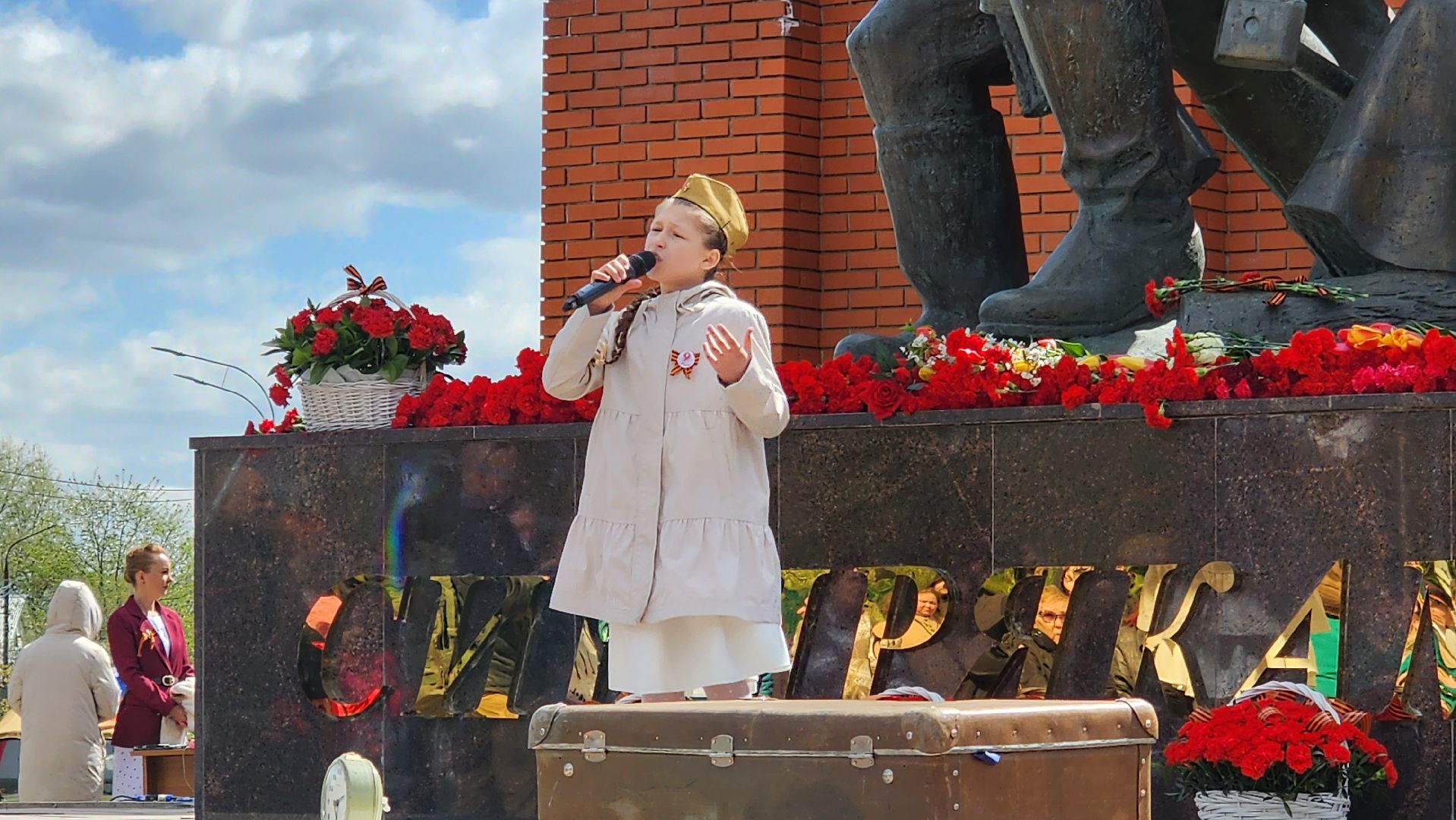 истра, митинг к 9 мая, снегири,