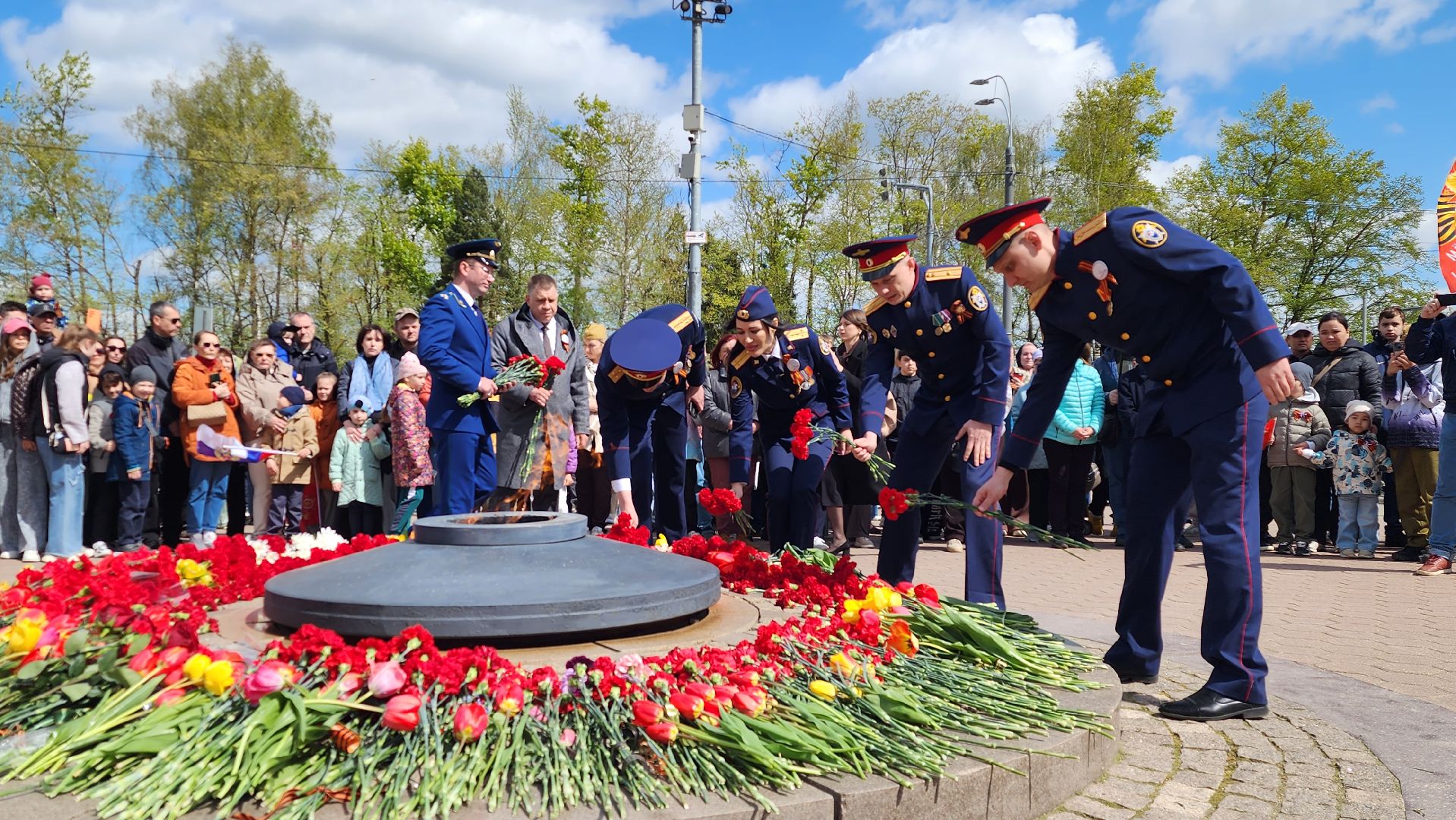 истра, митинг к 9 мая, снегири,