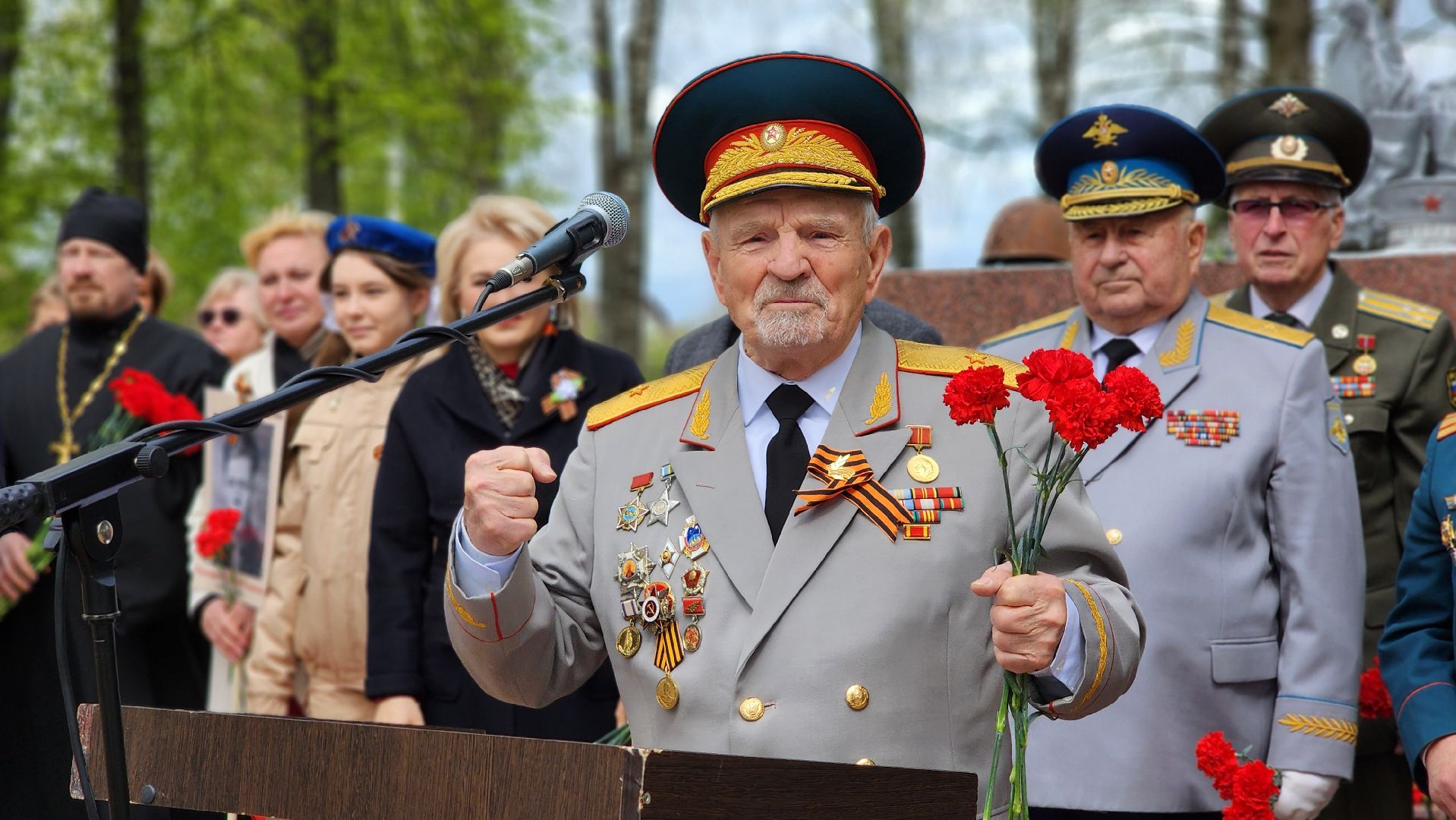 солнечногорск , тимоново, день победы, митинг,