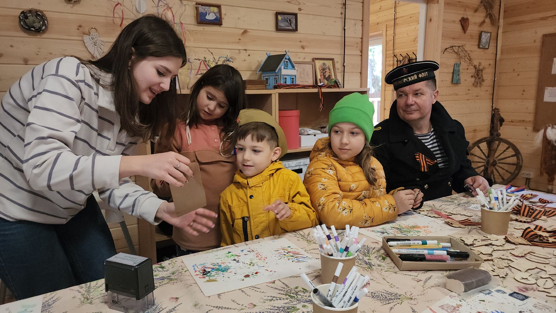 пушкино, день победы, мастер-класс, экопарк, дети, голубь мира, георгиевская лента,вертикалки,