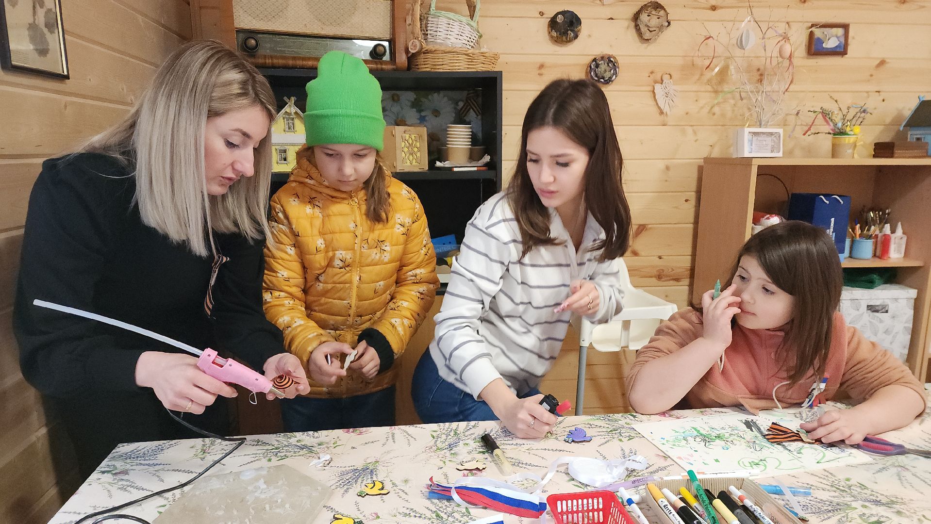 пушкино, день победы, мастер-класс, экопарк, дети, голубь мира, георгиевская лента,вертикалки,