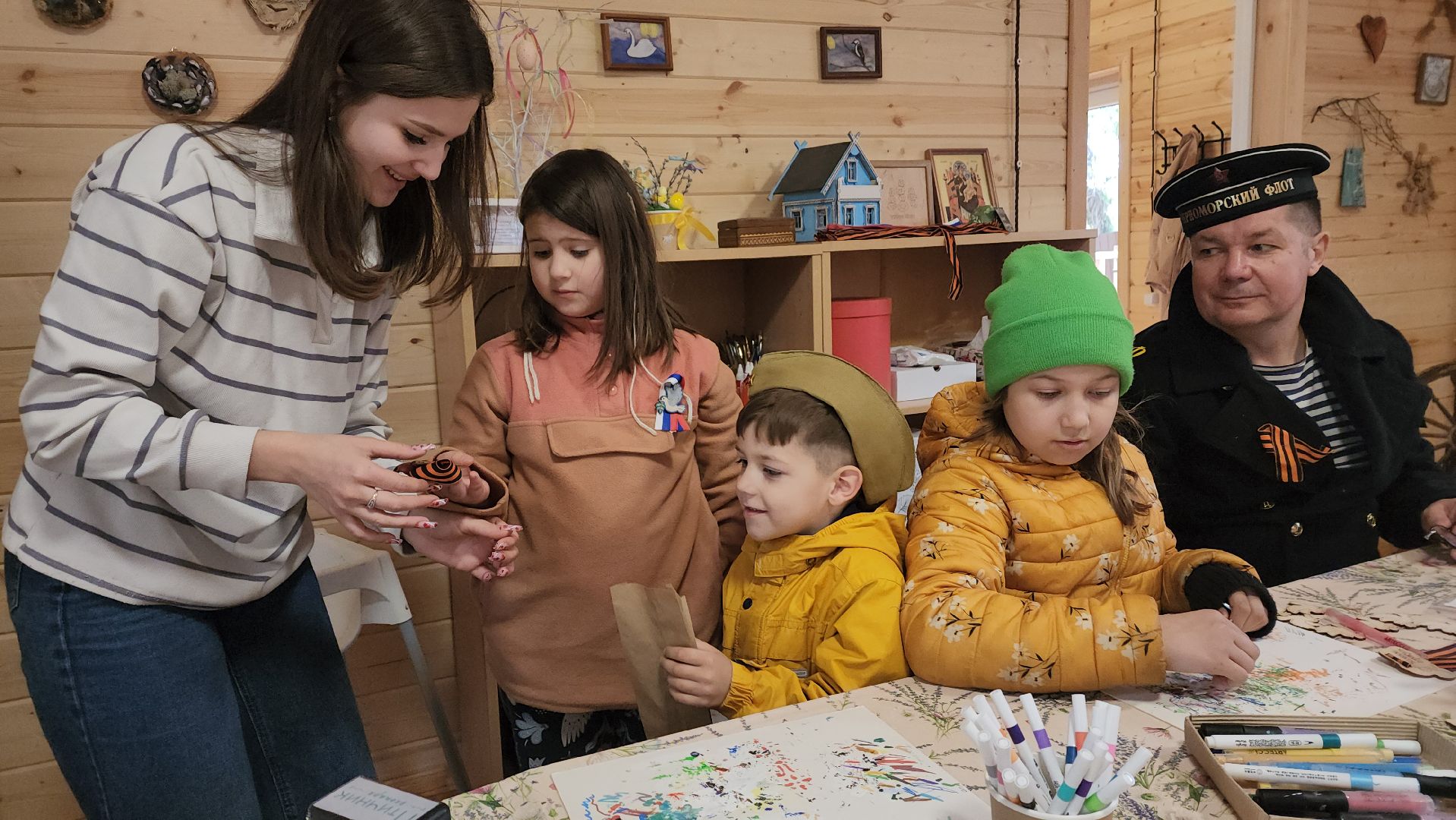 пушкино, день победы, мастер-класс, экопарк, дети, голубь мира, георгиевская лента,вертикалки,