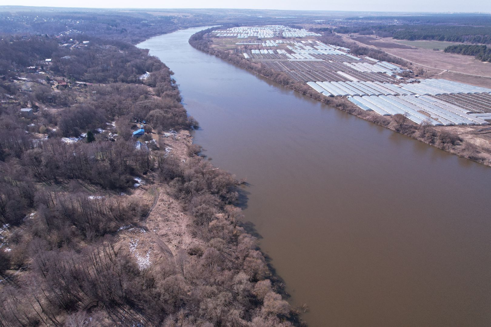 видео с коптера, парк победы пущино,