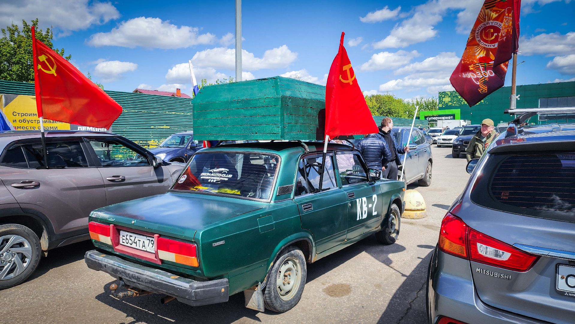 бронницы, день победы , автопробег с государственными флагами,