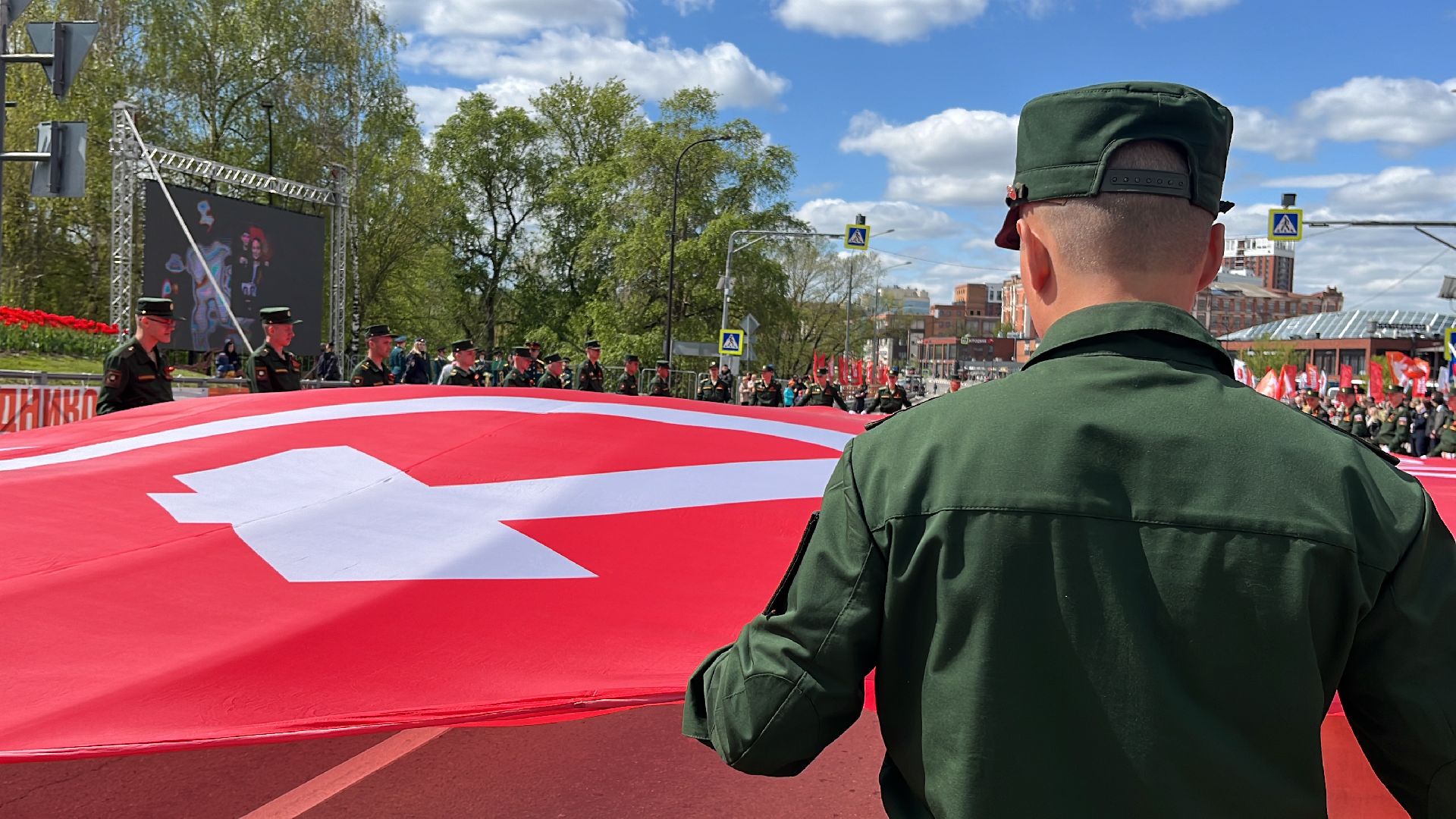 наро-фоминск, наро-фоминский городской округ, день Победы, Знамя Победы, День Победы в Наро-Фоминске,