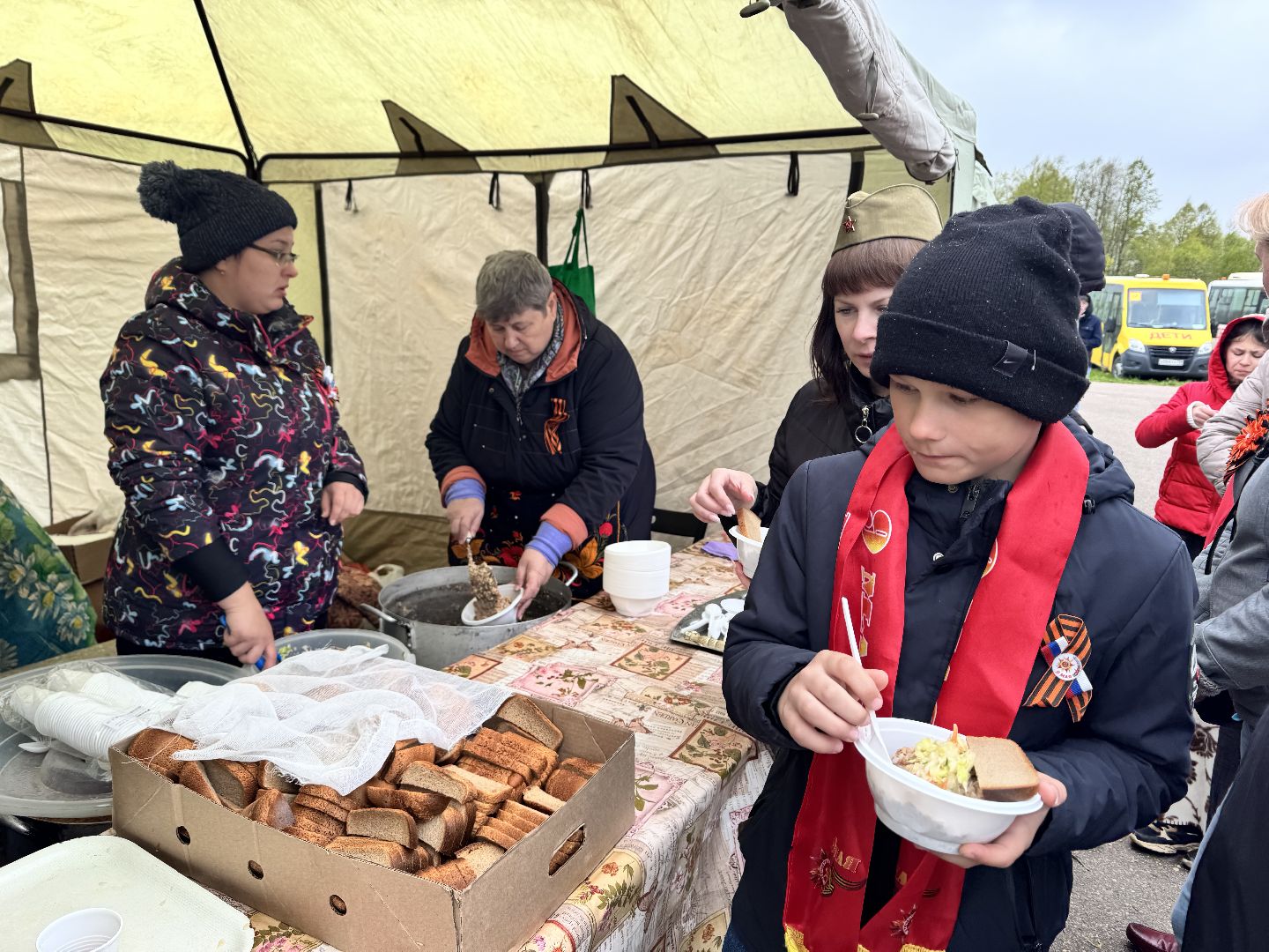 шаховская, полевая каша, полевая кухня,  9 мая, день победы,