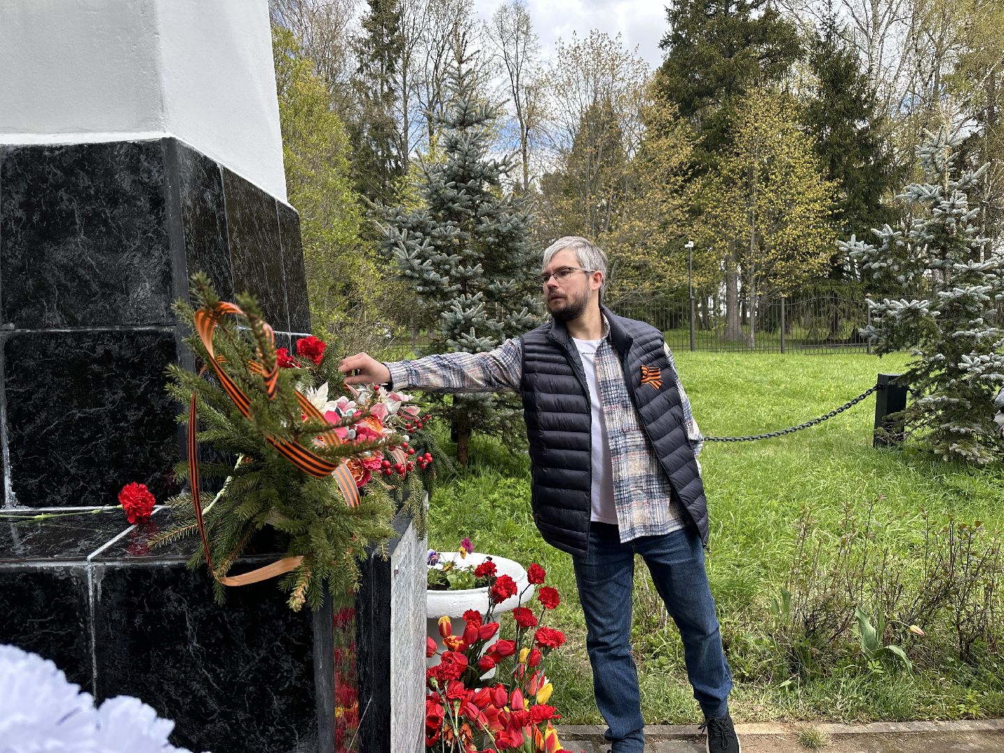 возложение цветов, 9 мая, день победы, мураново, пушкинский городской округ,