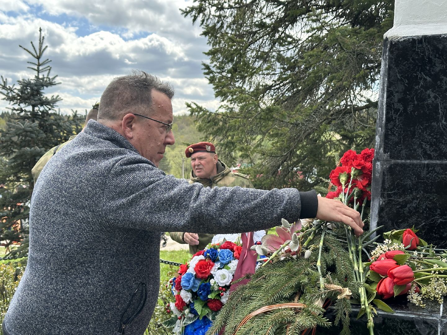 возложение цветов, 9 мая, день победы, мураново, пушкинский городской округ,