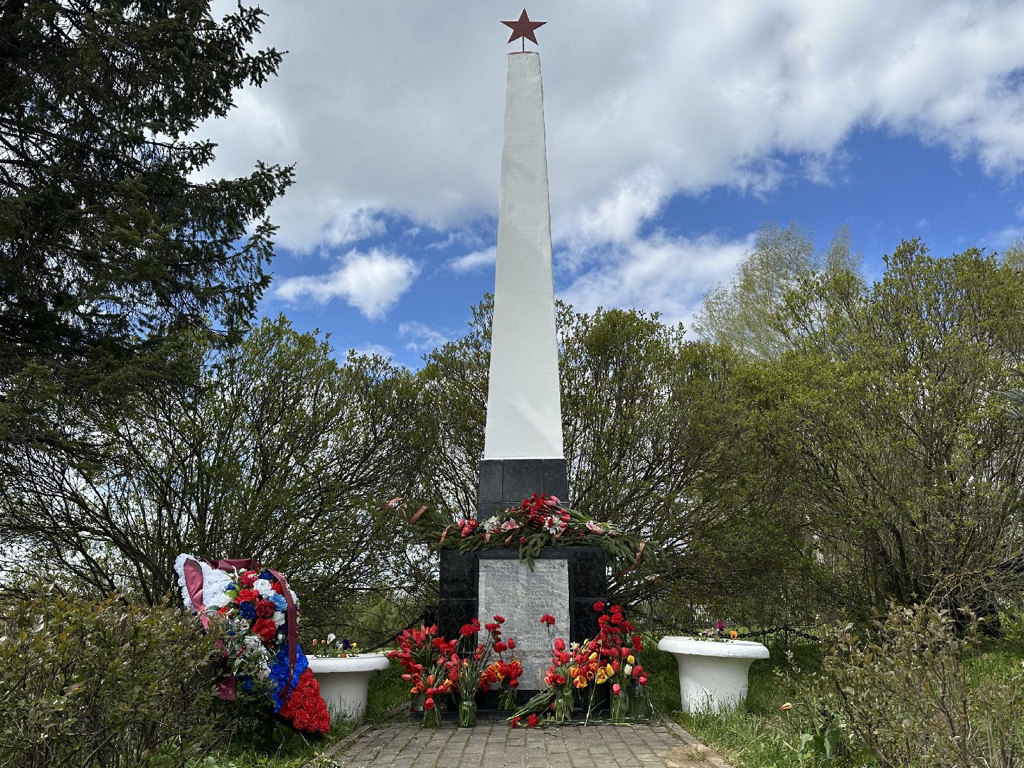 возложение цветов, 9 мая, день победы, мураново, пушкинский городской округ,