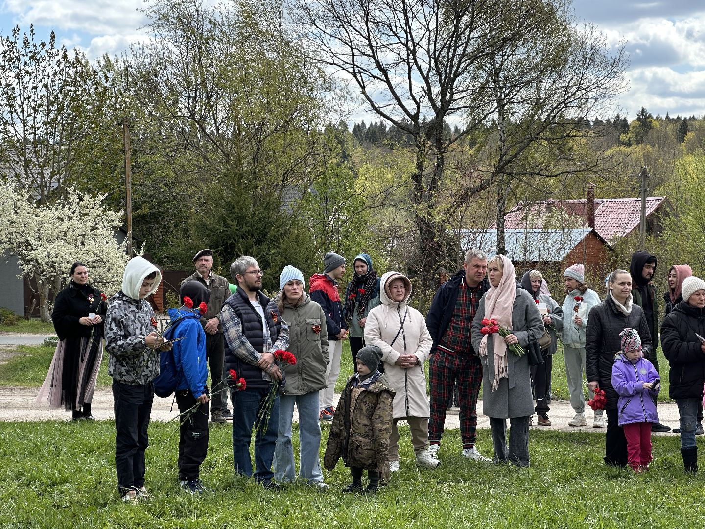 возложение цветов, 9 мая, день победы, мураново, пушкинский городской округ,