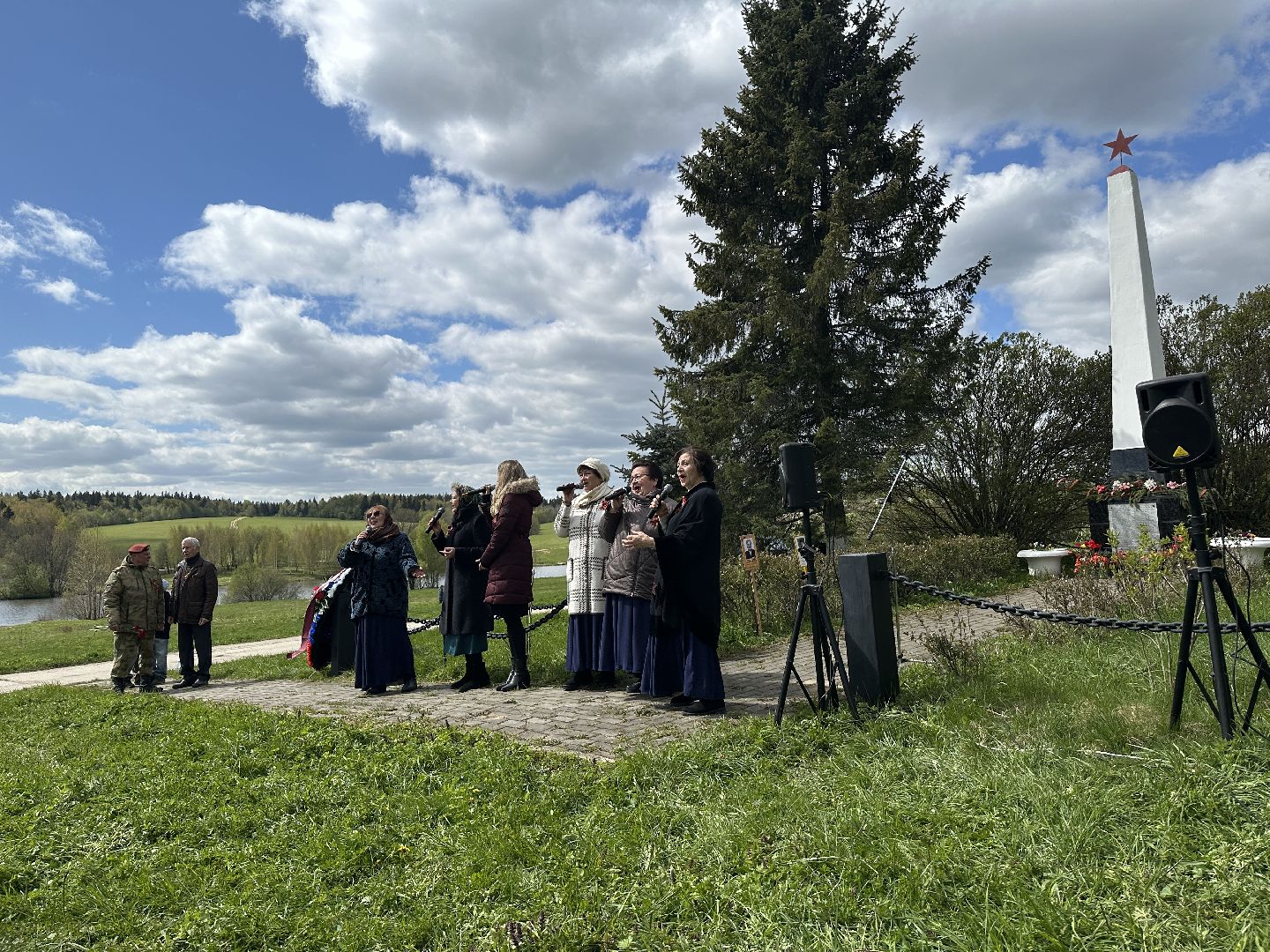возложение цветов, 9 мая, день победы, мураново, пушкинский городской округ,