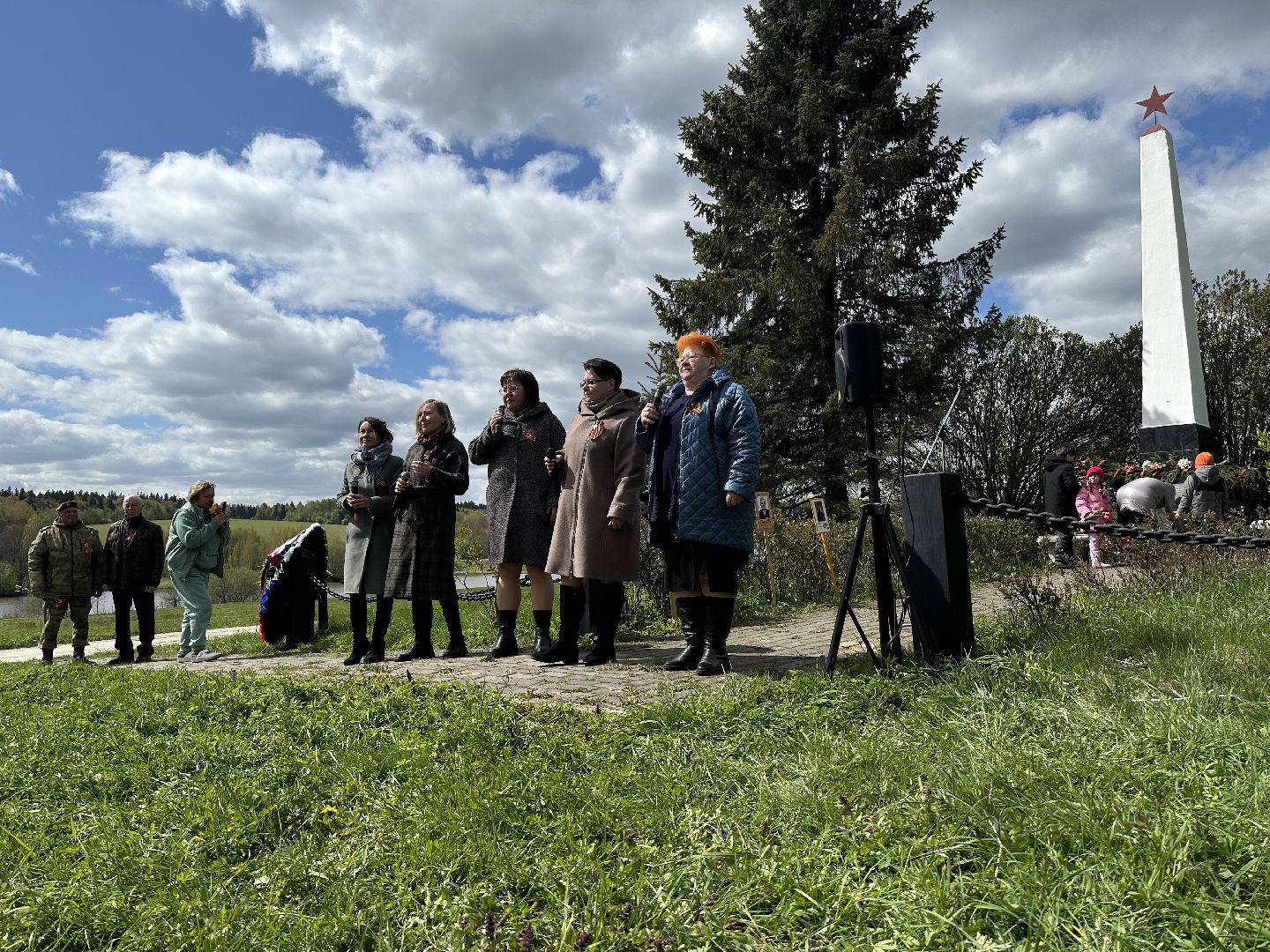 возложение цветов, 9 мая, день победы, мураново, пушкинский городской округ,