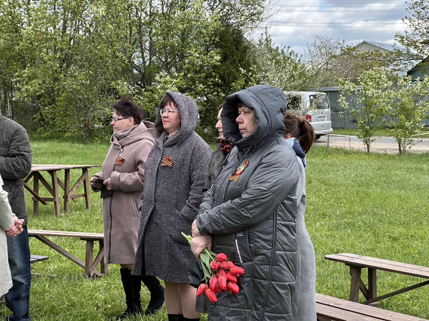 возложение цветов, 9 мая, день победы, мураново, пушкинский городской округ,