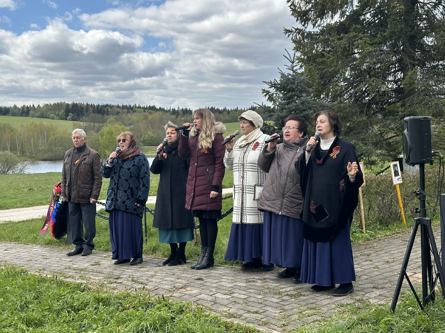 возложение цветов, 9 мая, день победы, мураново, пушкинский городской округ,