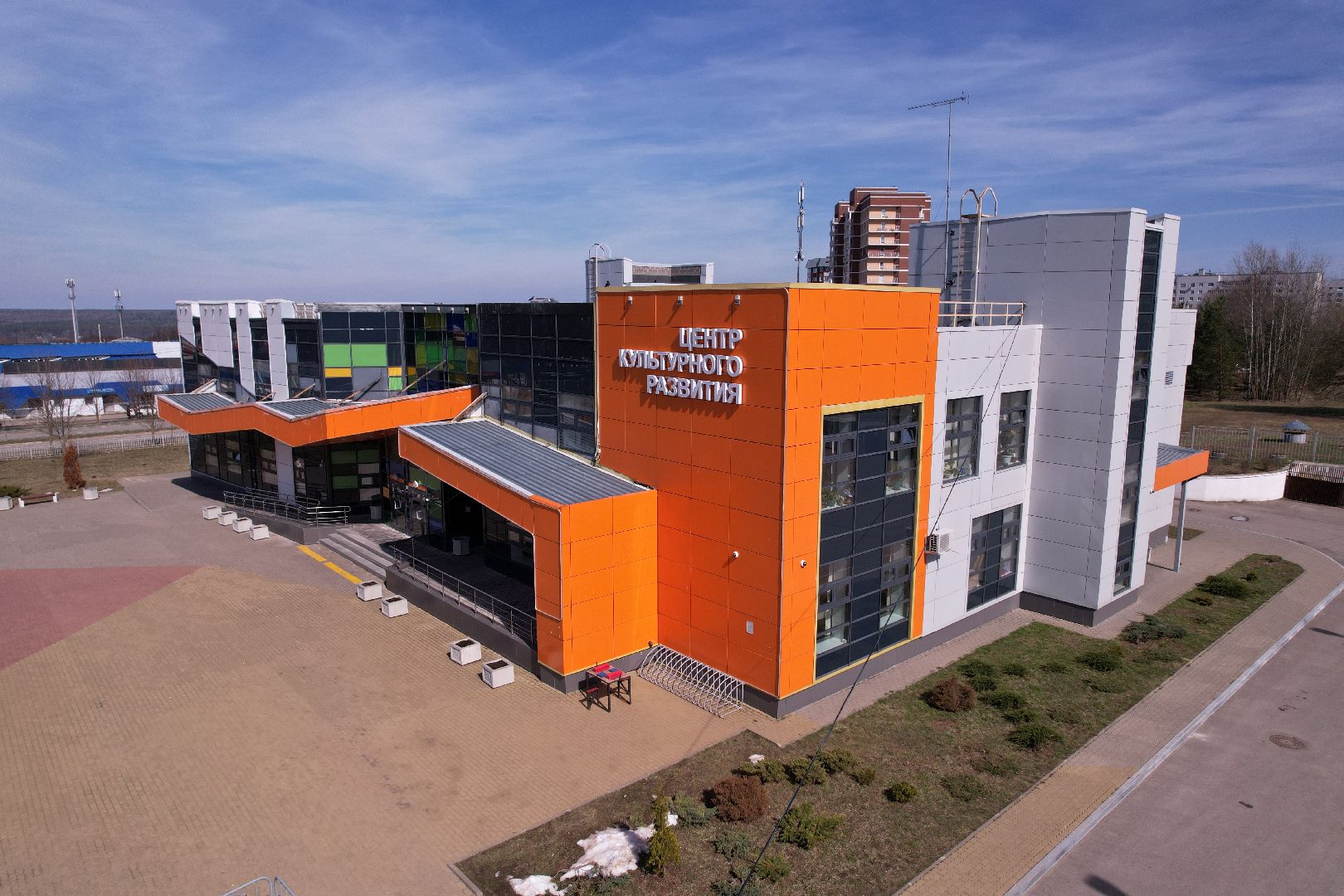 видео с коптера, центр культурного развития вертикаль,