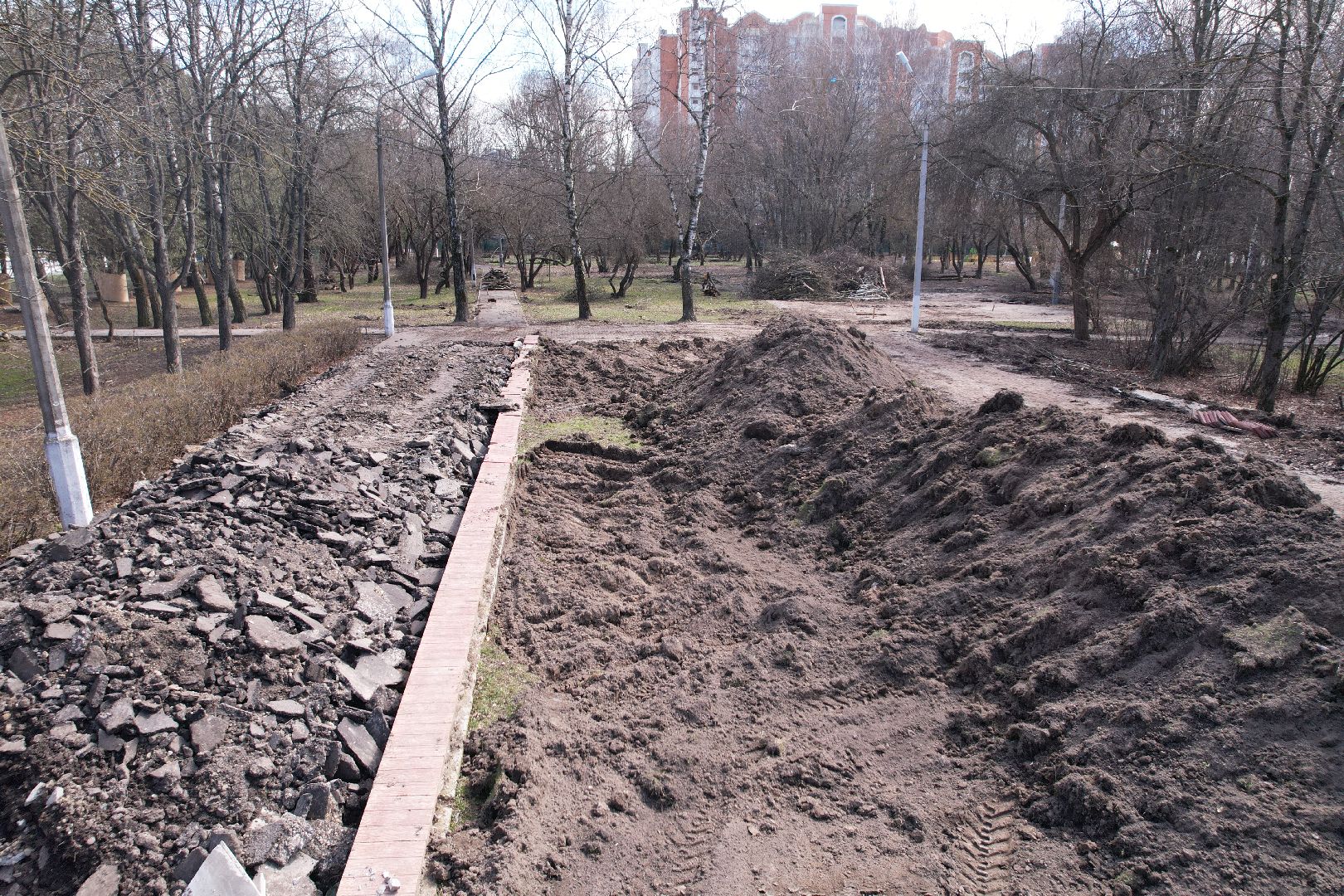 видео с коптера, парк питомник в серпухове,
