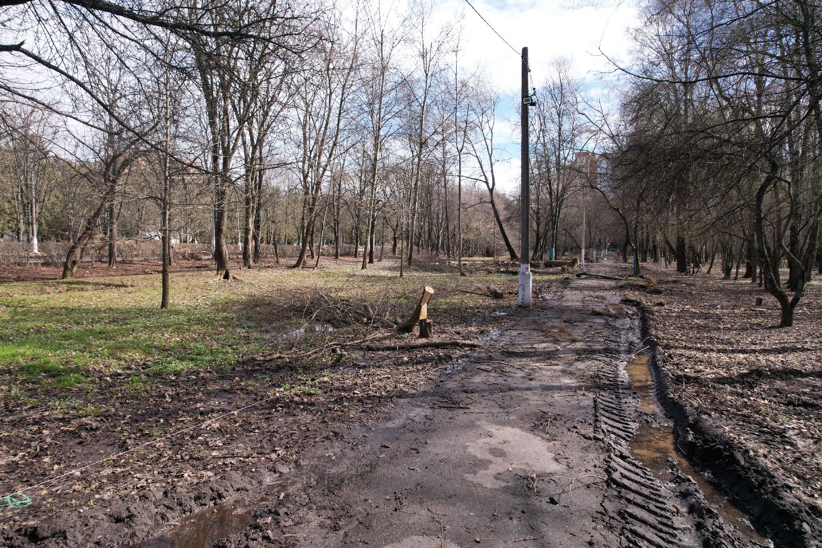 видео с коптера, парк питомник в серпухове,