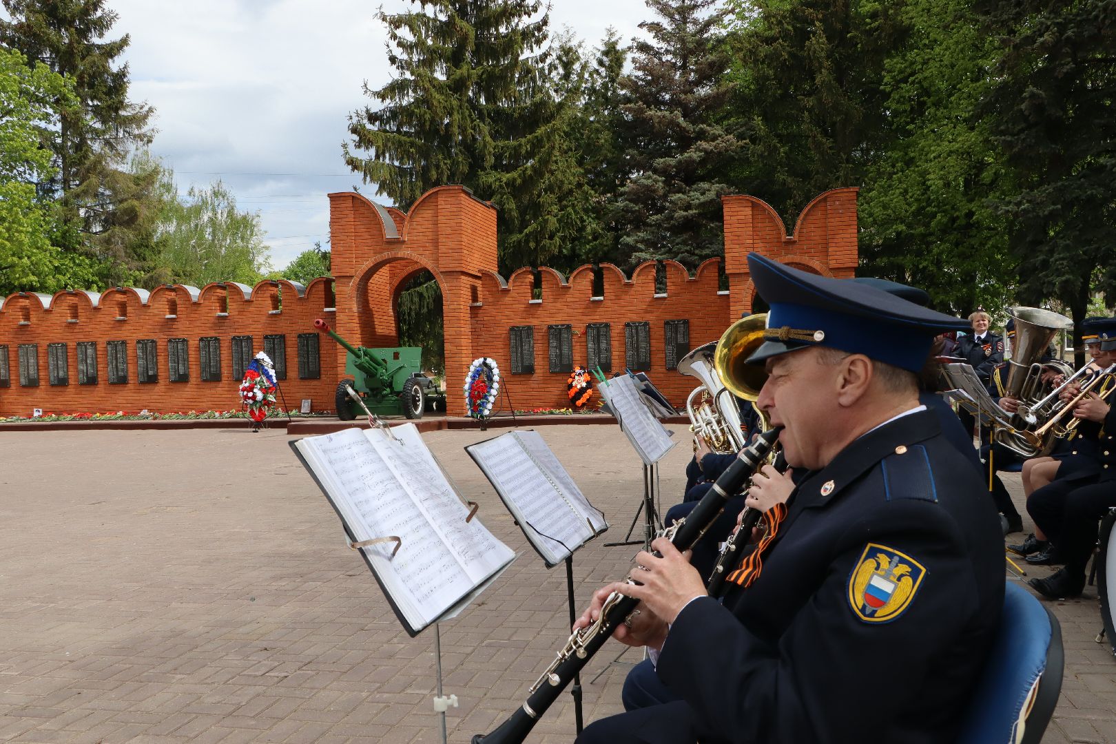 серебряные пруды, возложение, 9 мая, 80 лет победе,мемориал героям Великой Отечественной войны,