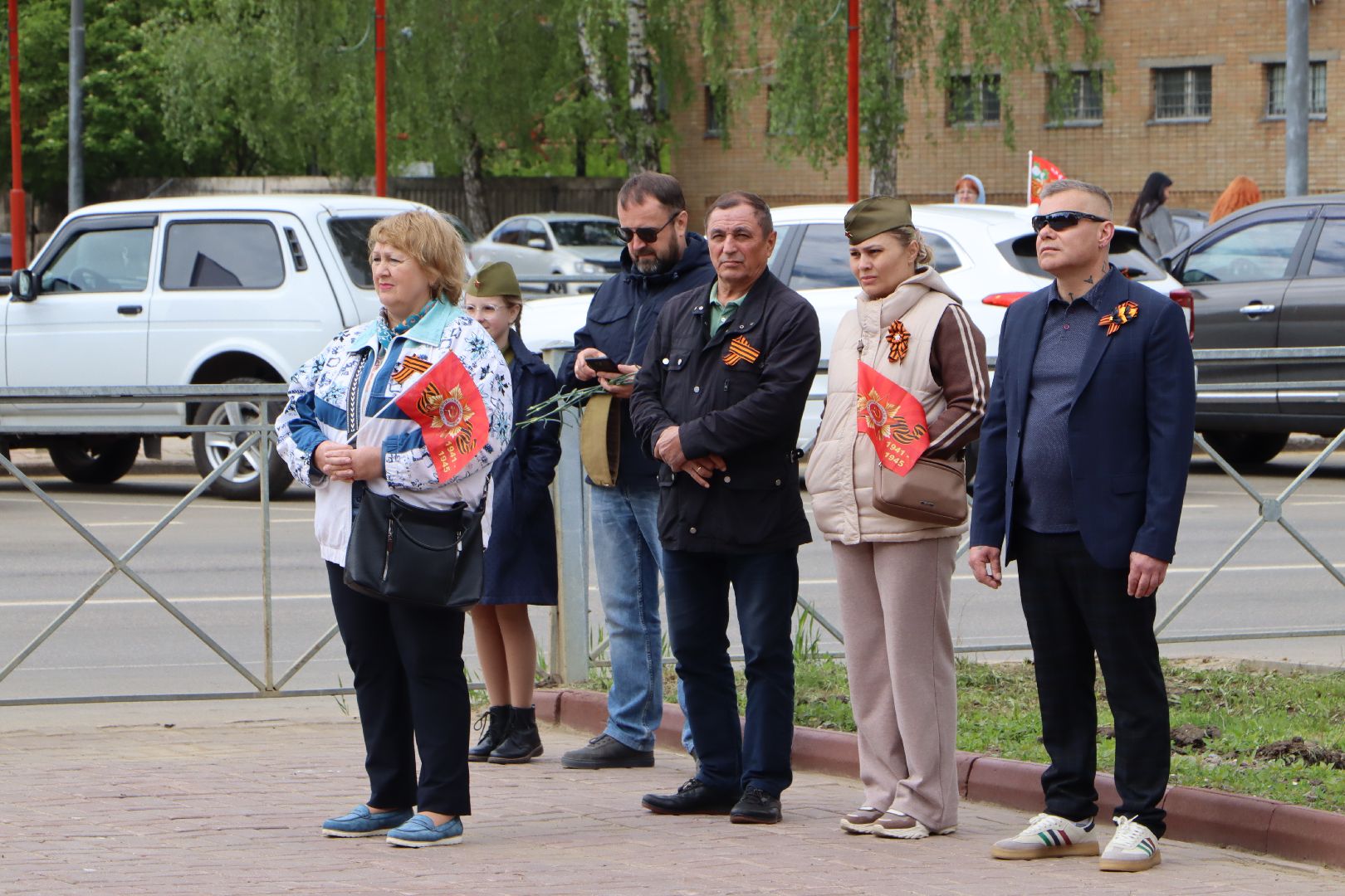 серебряные пруды, возложение, 9 мая, 80 лет победе,мемориал героям Великой Отечественной войны,
