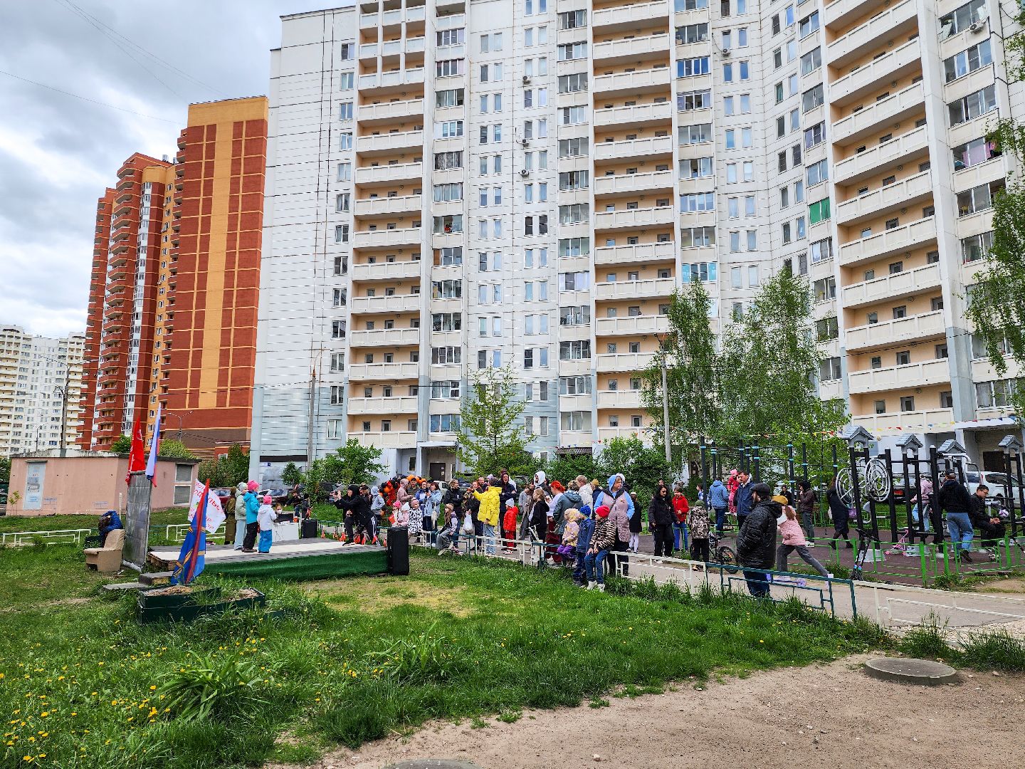 Подольск, День Победы, Праздник во дворе, 80 лет победе,