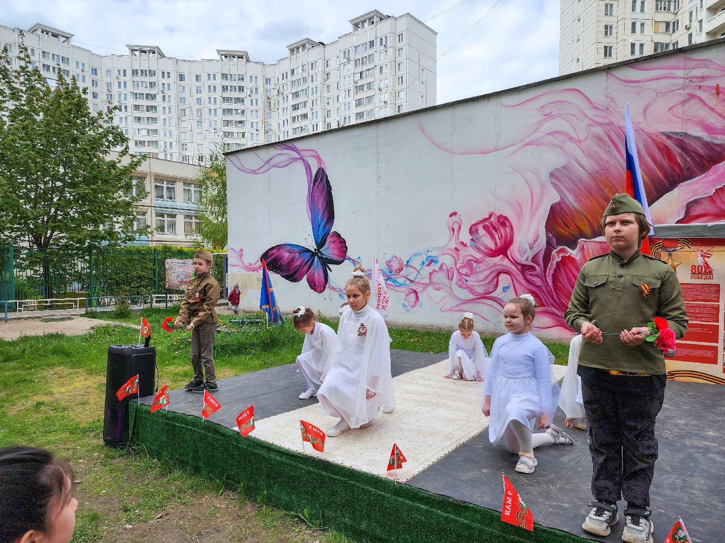 Подольск, День Победы, Праздник во дворе, 80 лет победе,