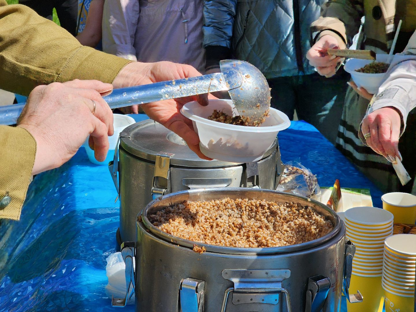 Ногинск , Жители , Общество , день победы, Парк,  полевая кухня,